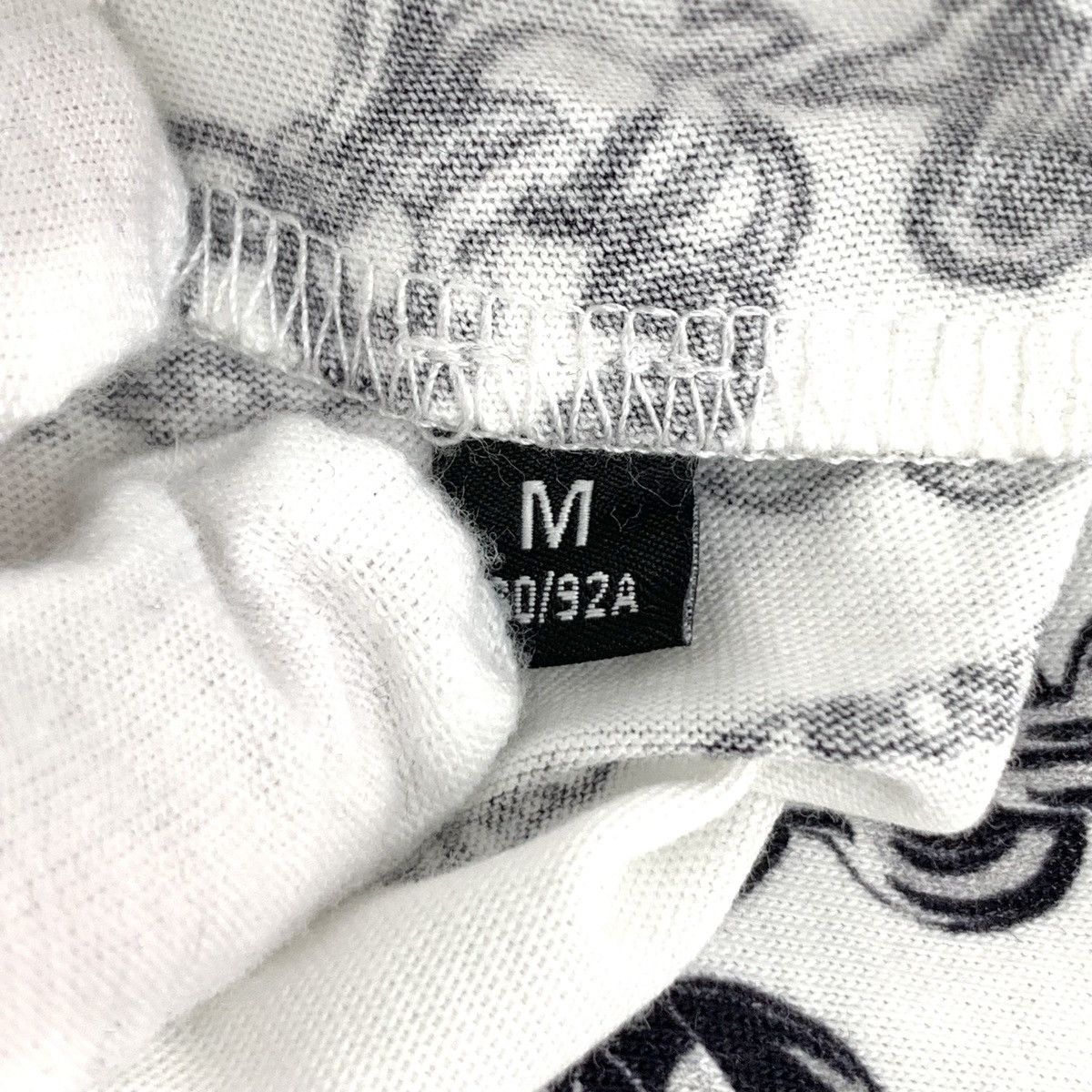 Versace Versace White Chain Print Cotton Crew Neck T-shirt K26WX Size US M / EU 48-50 / 2 - 6 Thumbnail