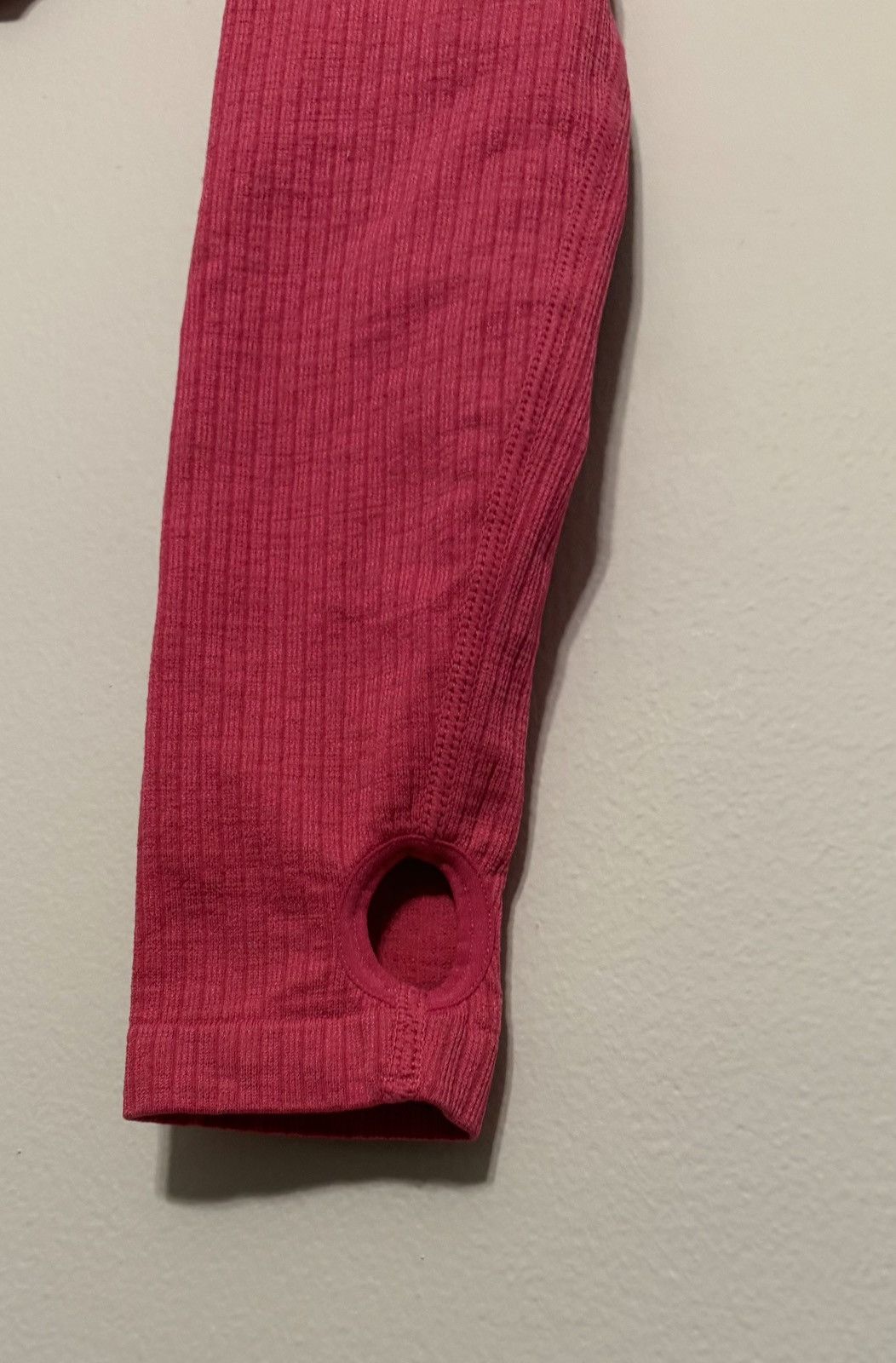 Other Joy Lab Twist-Front Ribbed Long Sleeve Crop Top - Hot Pink Size S / US 4 / IT 40 - 3 Thumbnail