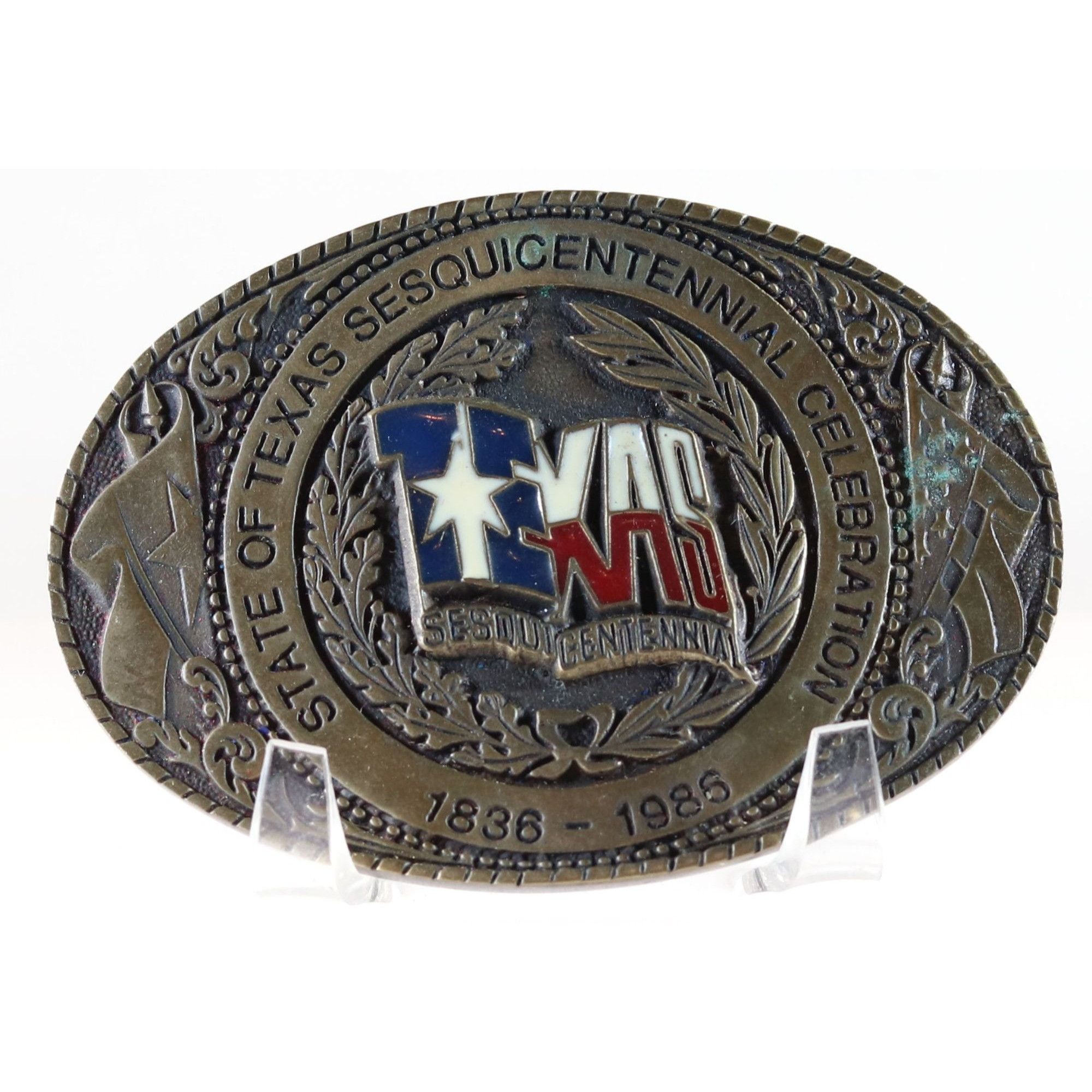Vintage Vintage Belt Buckle State Of Texas Sesquicentennal Celebrati Size ONE SIZE - 1 Thumbnail