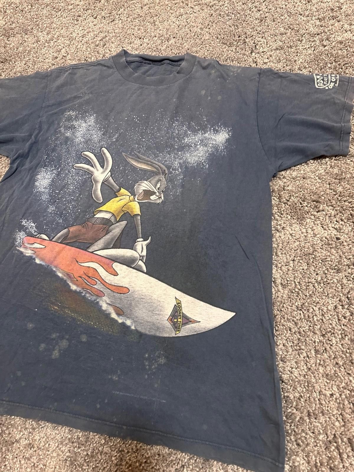 Other Vtg 1996 Surfer Bugs Bunny T-Shirt 90s Looney Tunes Surfing Size US L / EU 52-54 / 3 - 4 Thumbnail