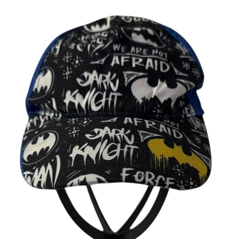 DC Comics DC Comics Batman Dark Knight Cap Blue Black White Adjustable Size ONE SIZE - 1 Thumbnail