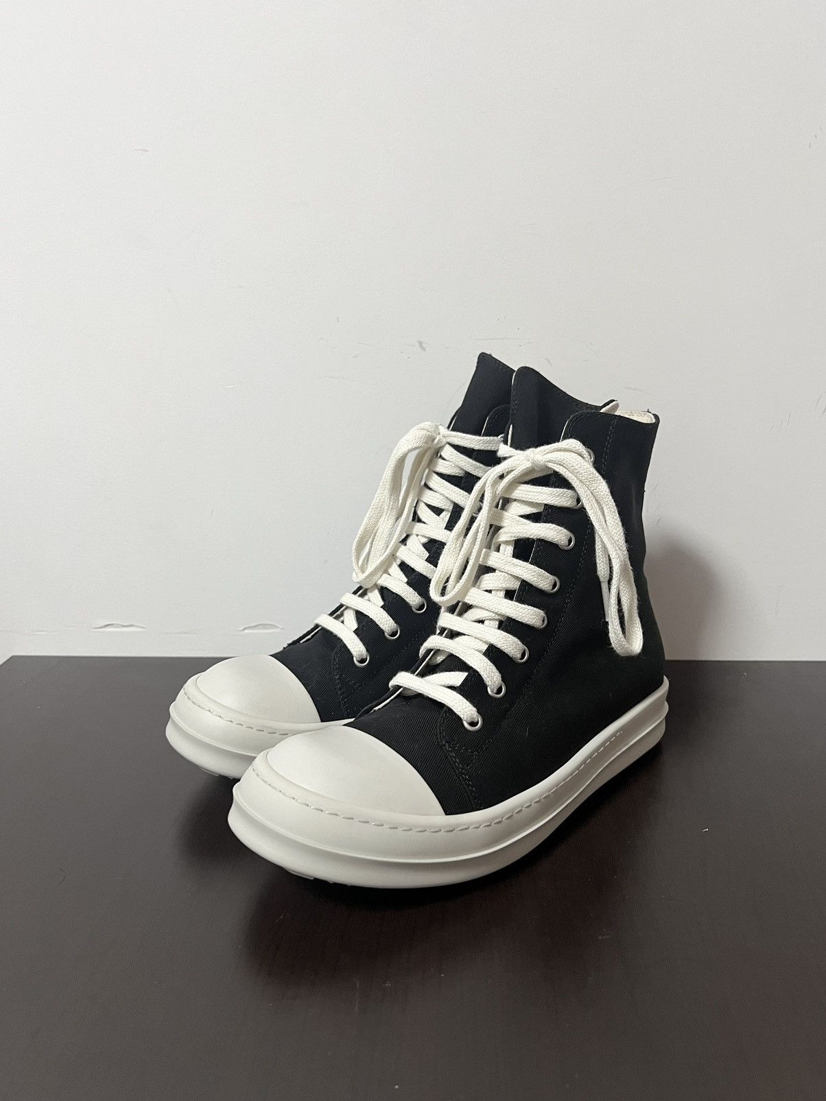 Rick Owens Drkshdw Rick owens ramones drkshdw high top sneakers sz37.5 Size US 7.5 / IT 37.5 - 1 Thumbnail