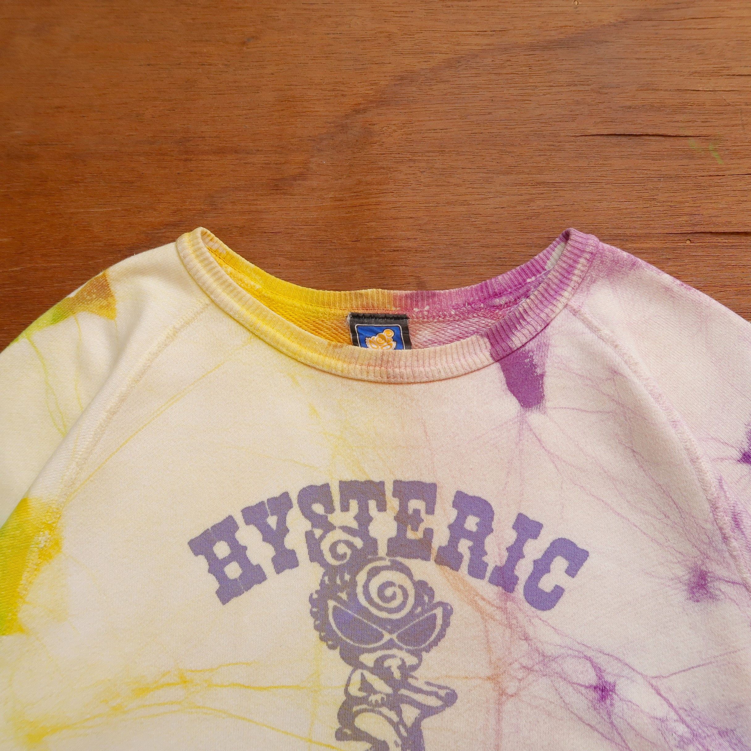 Hysteric Glamour 1990s Hysteric Glamour Mini Big Logo Tie Dye Sweatshirt Size US S / EU 44-46 / 1 - 3 Thumbnail