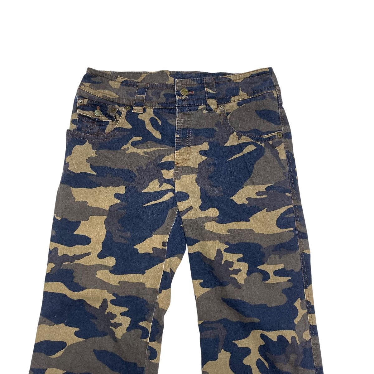 Japanese Brand 🗣️Vintage Japanese Brand La Moda Poji Camo Bootcut Denim Pant Size US M / EU 48-50 / 2 - 3 Thumbnail