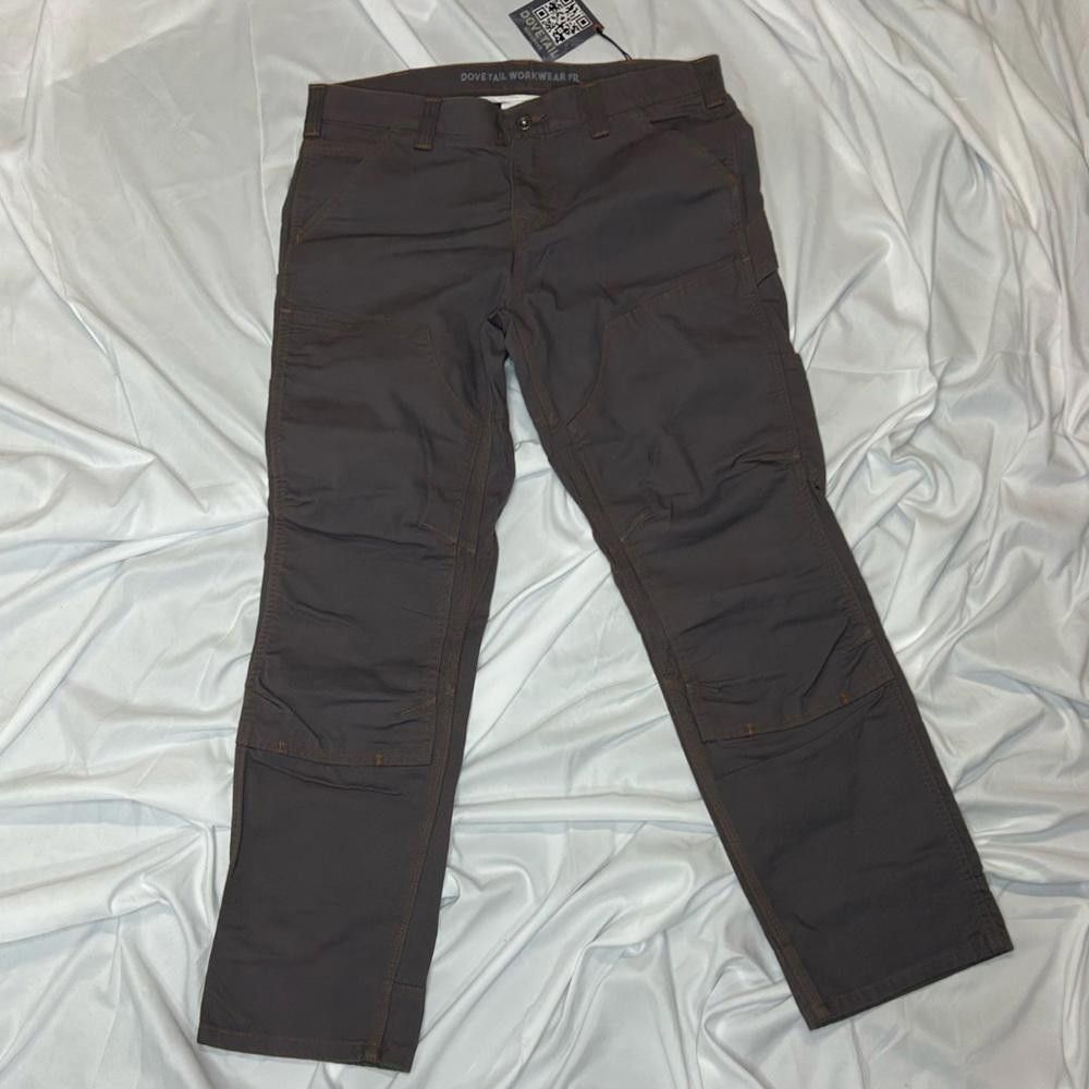 Designer NWT - Dovetail Workwear Britt Utility Grey Canvas, 12 Size 34" / US 12 / IT 48 - 5 Thumbnail