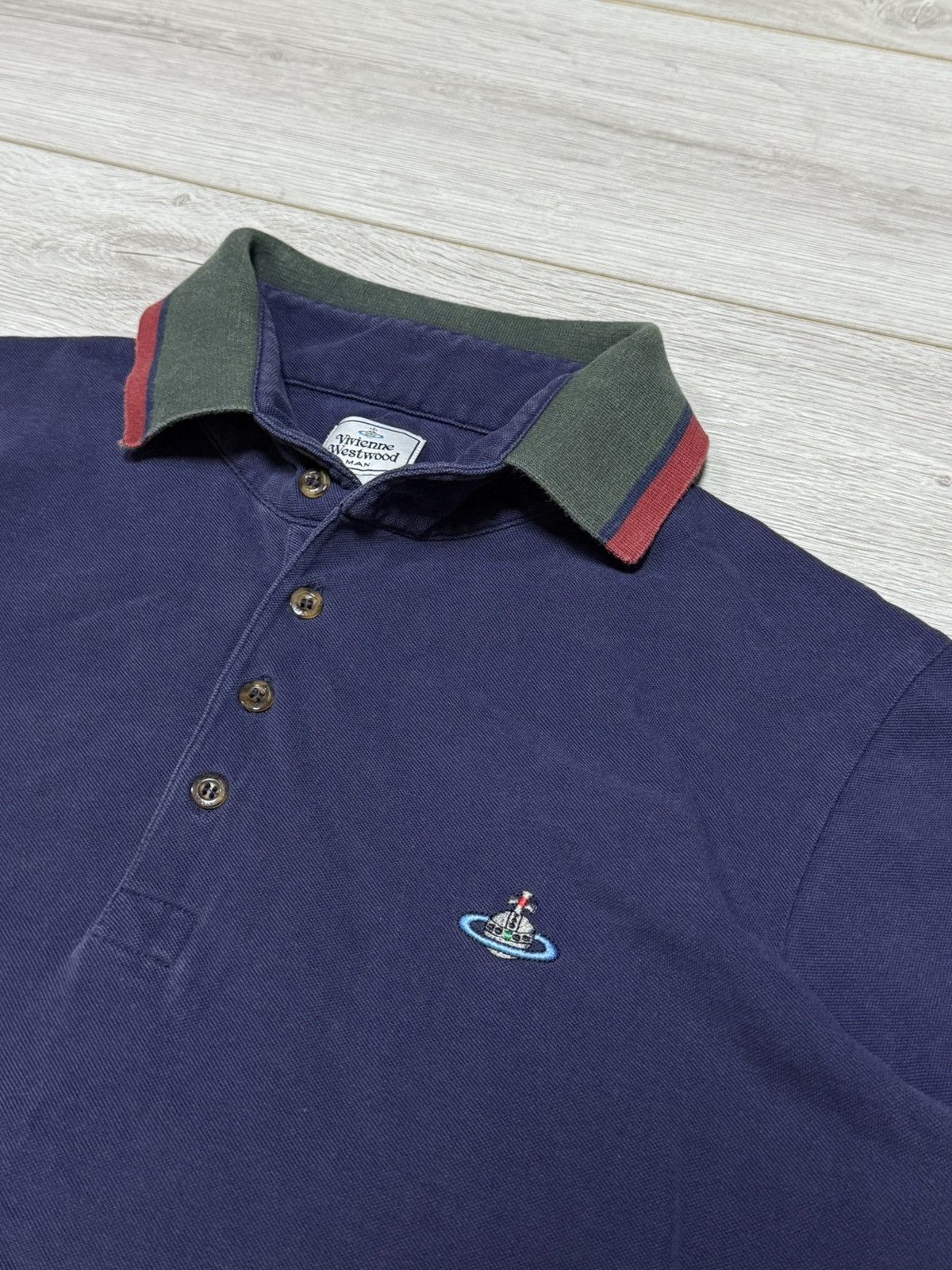 Vivienne Westwood Vivienne Westwood vintage small orb polo shirt Size US L / EU 52-54 / 3 - 3 Thumbnail