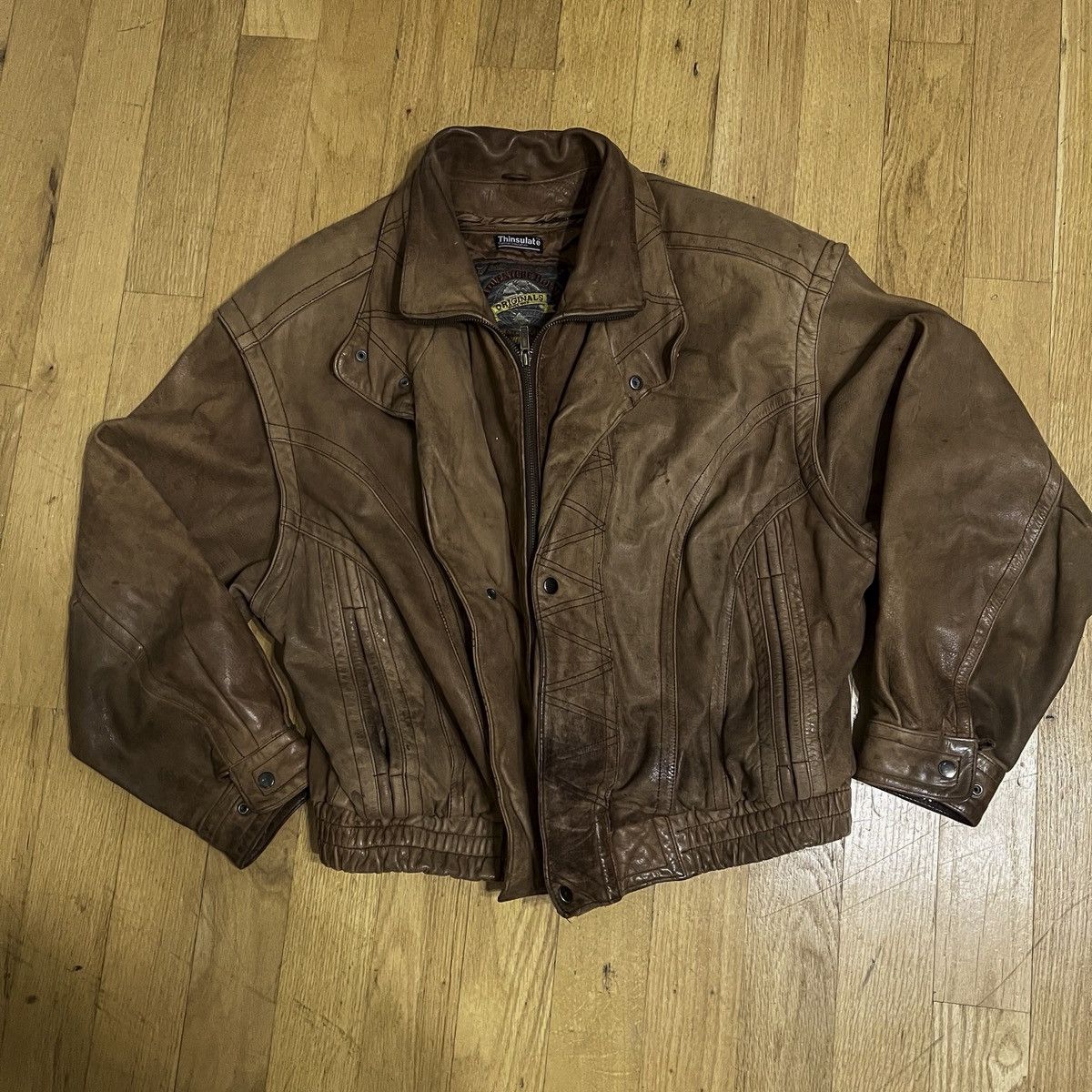 Adventure Bound Vintage 90s-early 00s Wilsons Leather "Adventure Bound" Size US XL / EU 56 / 4 - 1 Thumbnail