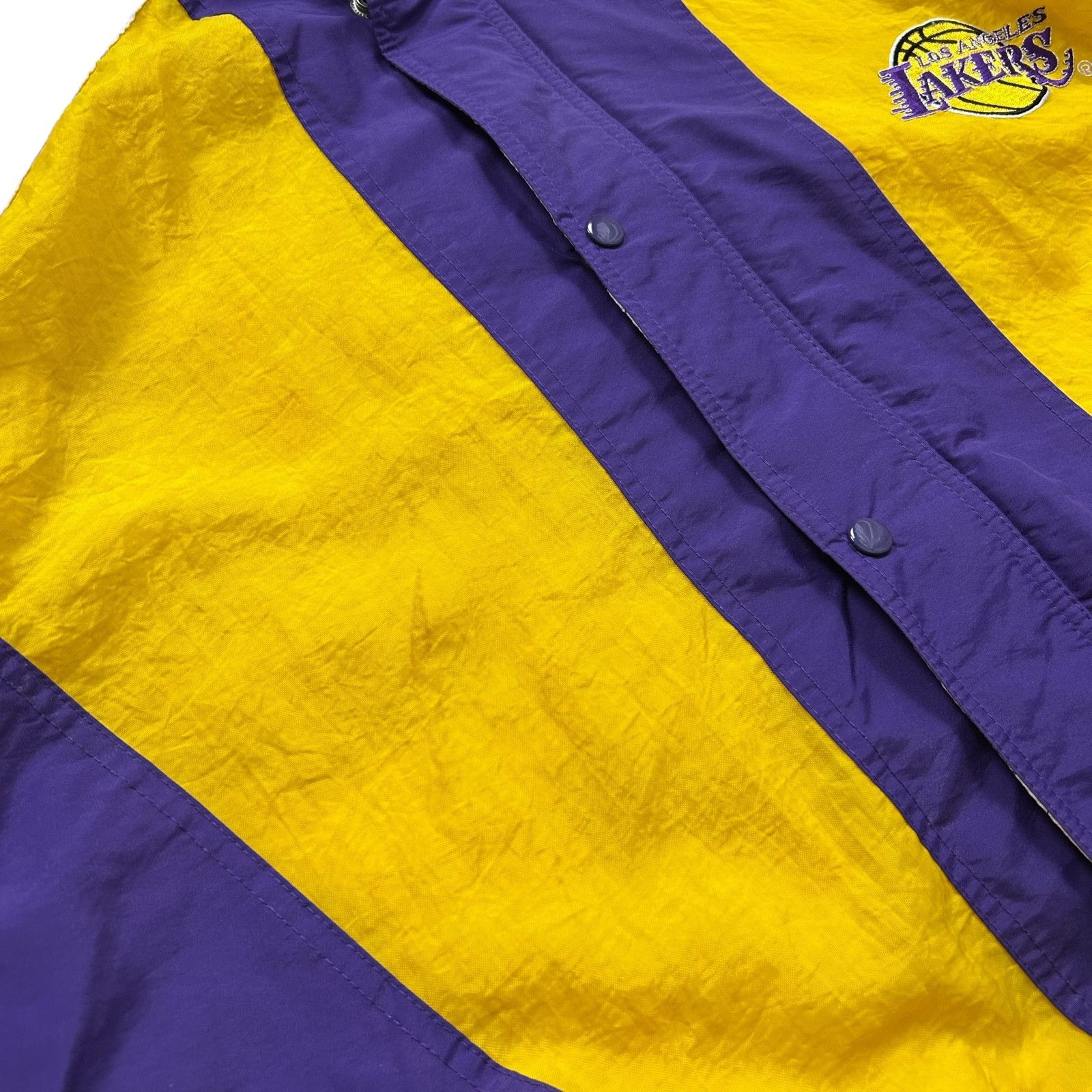 NBA VTG 90s LOS ANGELES LAKERS STARTER PUFFER JACKET HOODED XL Size US XL / EU 56 / 4 - 10 Thumbnail