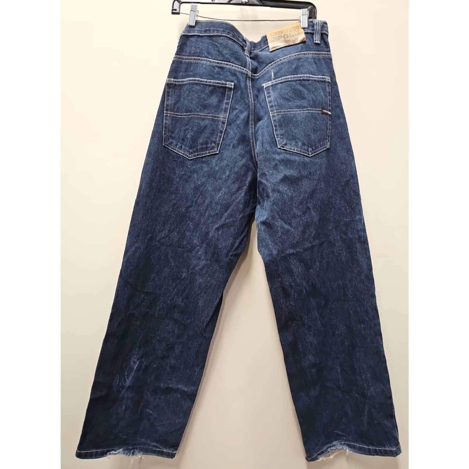 Southpole VINTAGE South Pole Jeans Men 34 Blue Wide-Leg Distressed 35x31 Y2K Baggy Authentic Collection Size US 34 / EU 50 - 7 Thumbnail