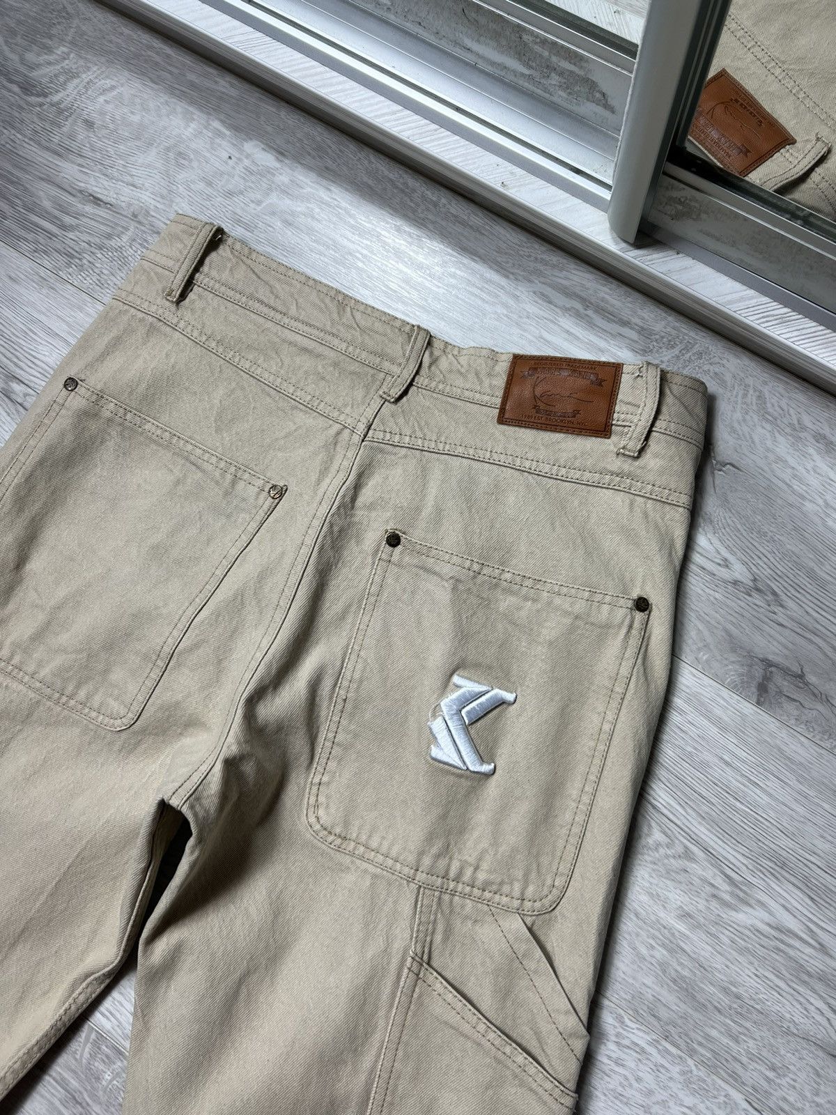 Karl Kani × Vintage Karl Kani Carpenter Denim Pants Logo Jeans Size US 30 / EU 46 - 5 Thumbnail