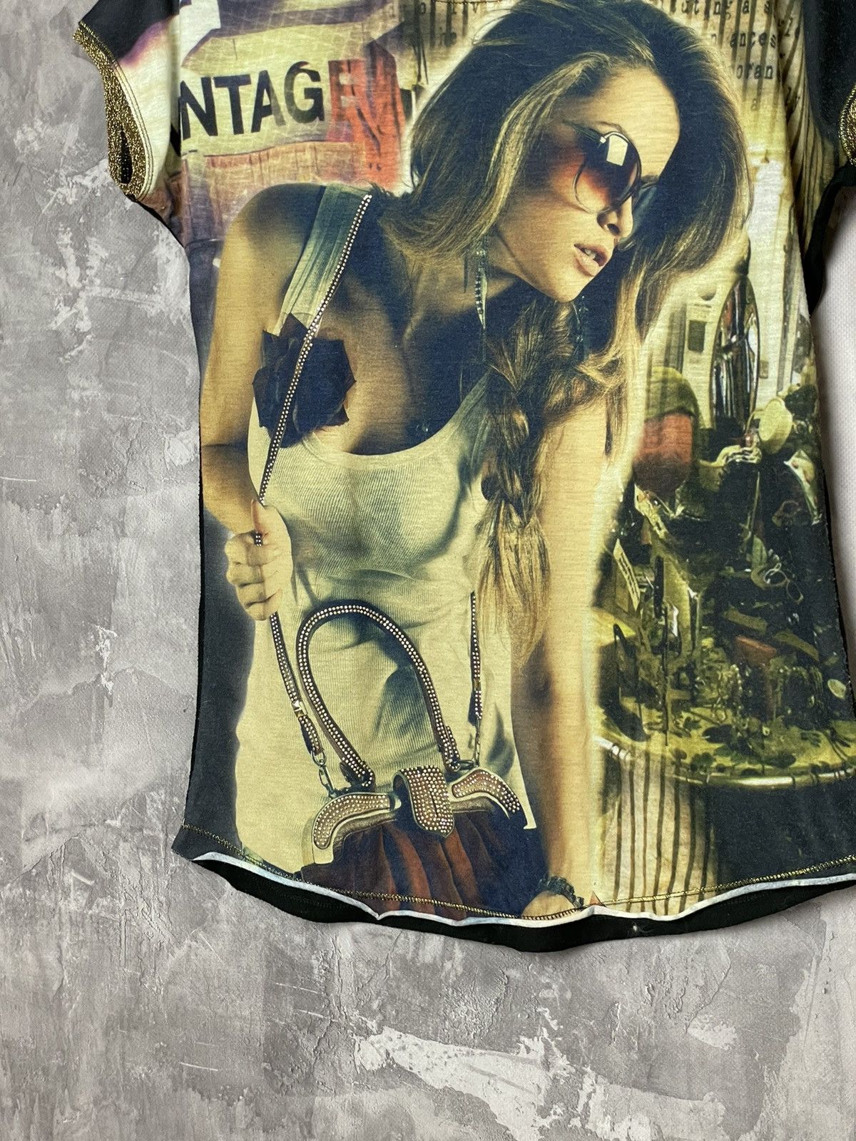 Hysteric Glamour × Japanese Brand Vintage Y2K Japanese Mesh Jean Paul Gaultier Style T-shirt Size M / US 6-8 / IT 42-44 - 4 Thumbnail
