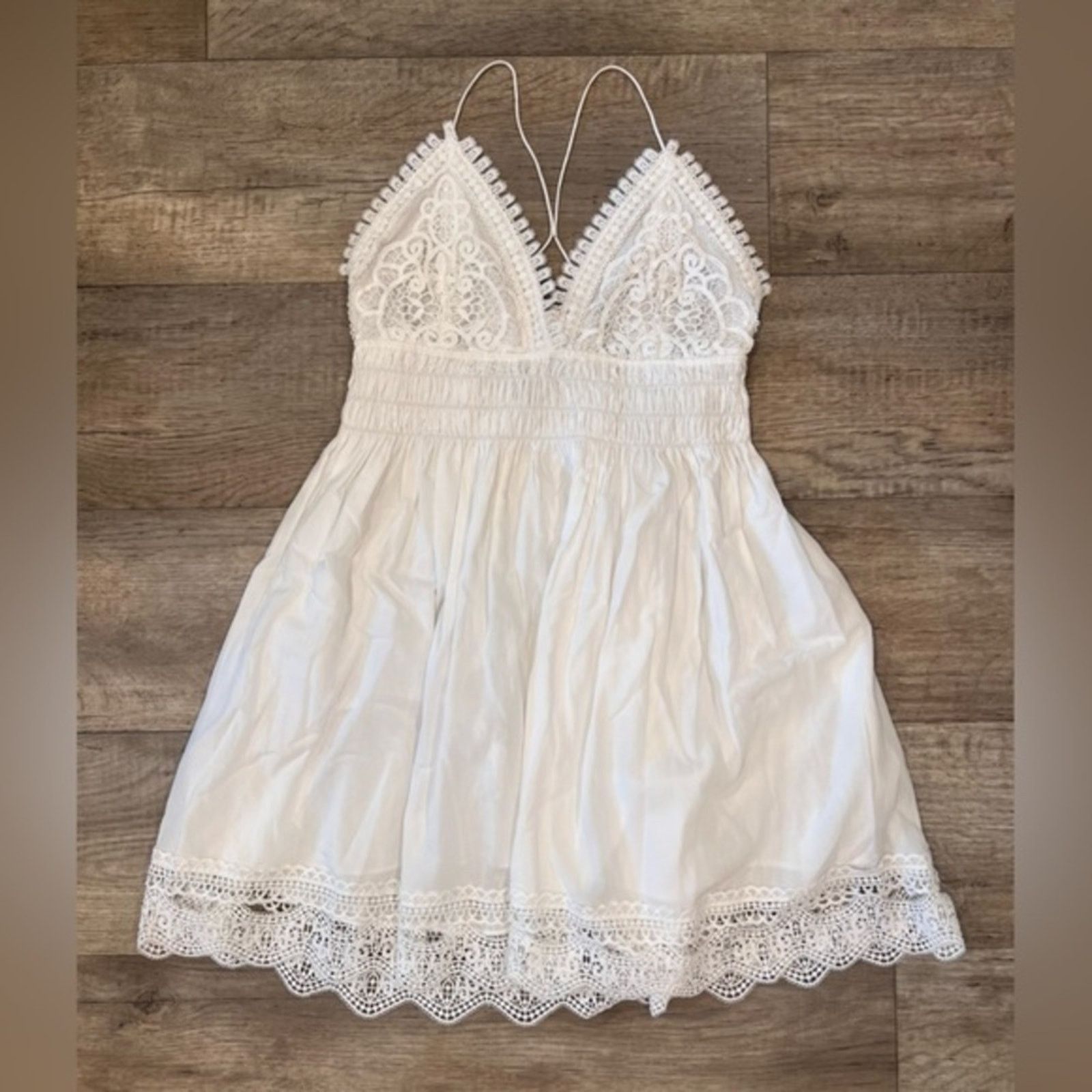 zara white lace mini dress Zara White Crochet Lace Mini Dress