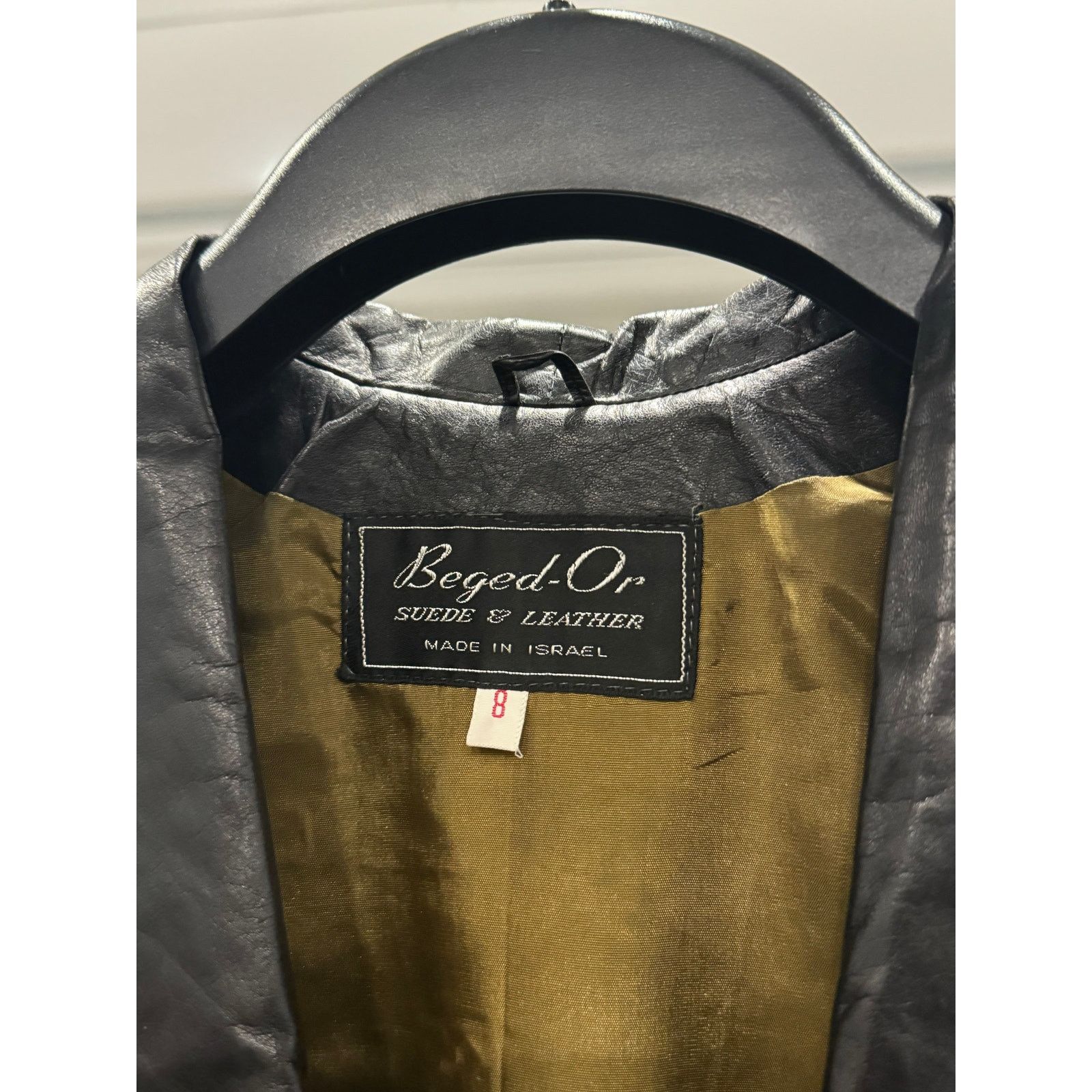 Vintage blk leather blazer Size S / US 4 / IT 40 - 5 Thumbnail