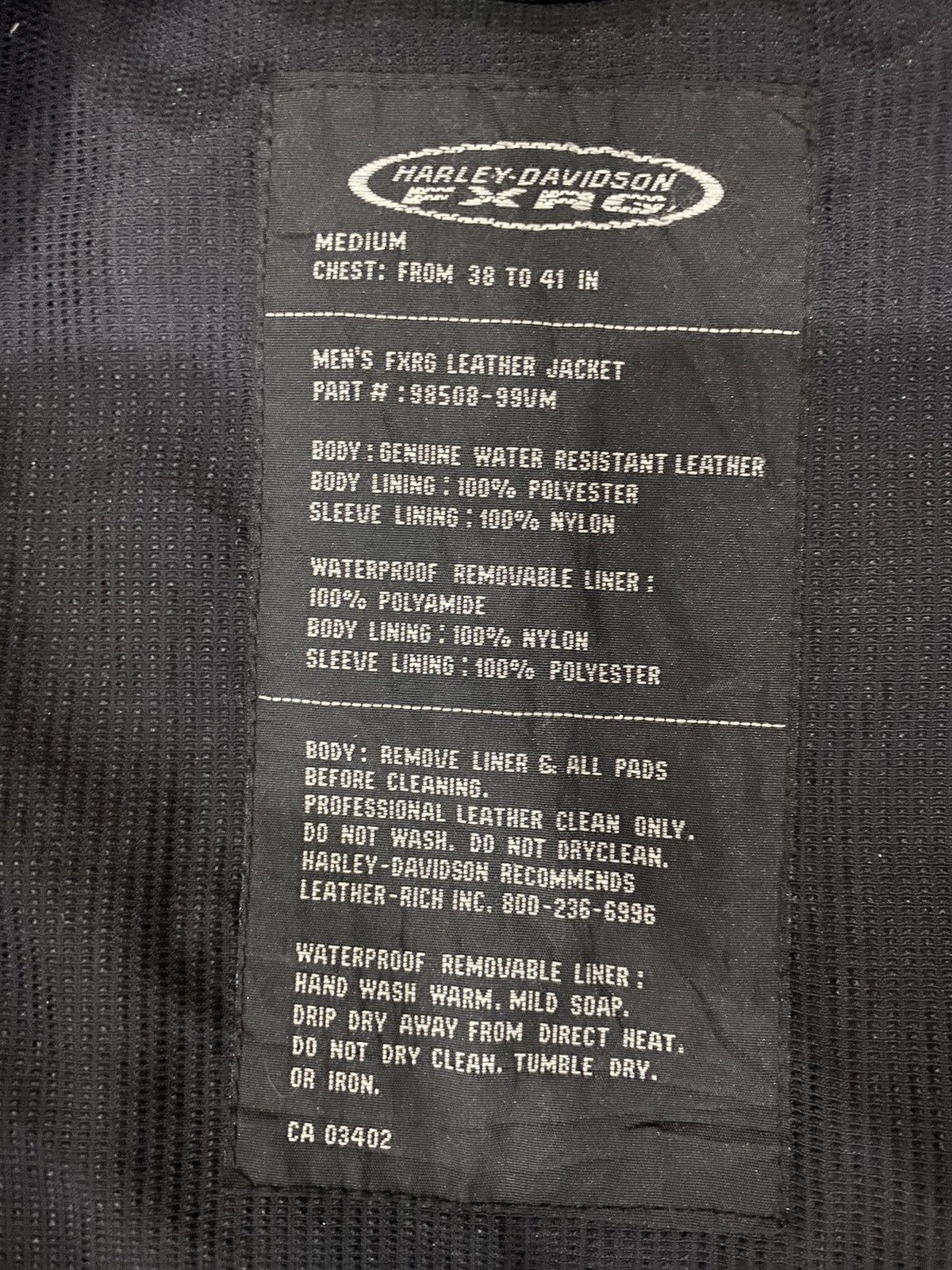 Harley Davidson × Vintage Vintage Harley Davidson FXRG motorcyle Jacket with Inner Size US M / EU 48-50 / 2 - 8 Thumbnail