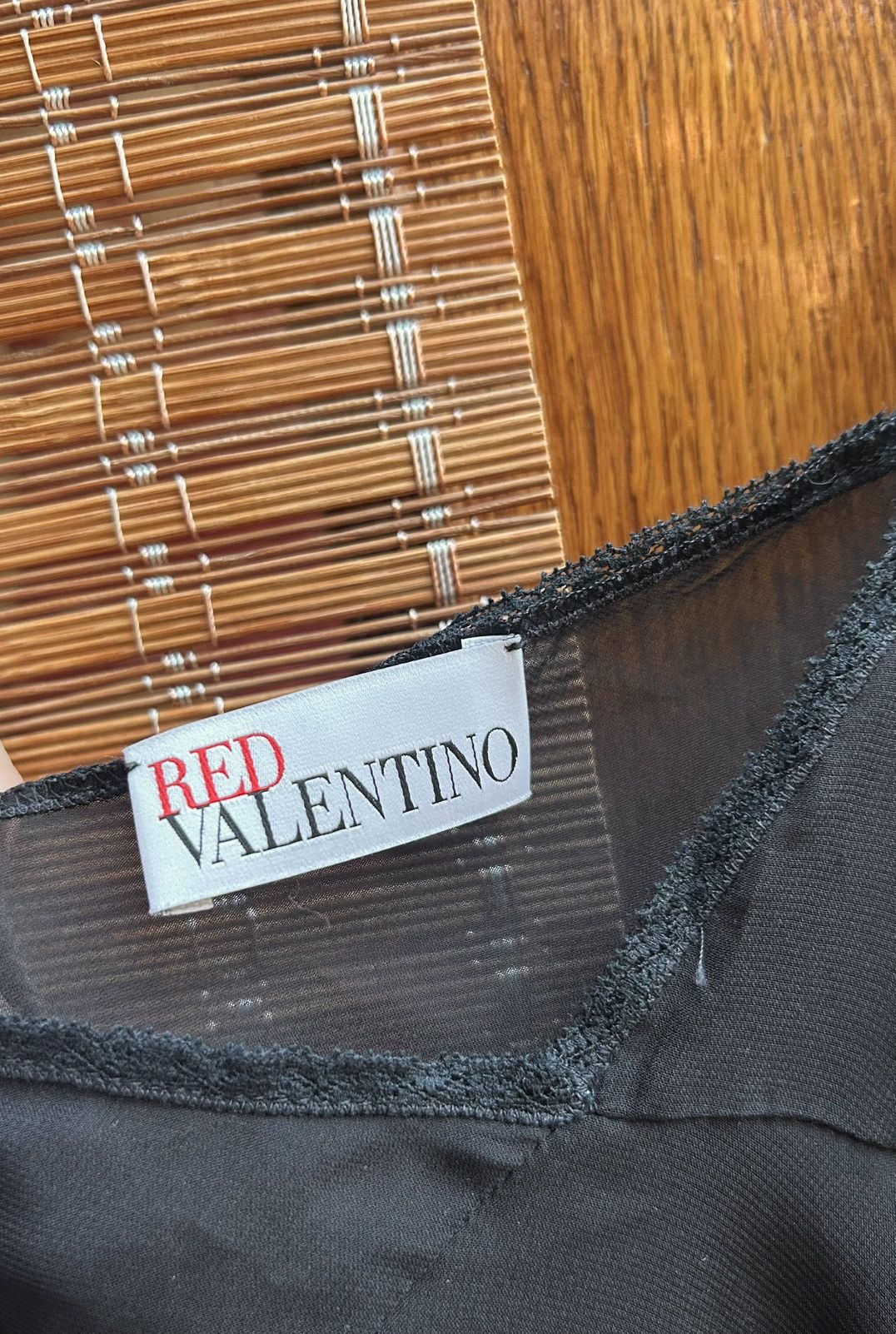 RED Valentino × Valentino RED Valentino Black Mesh Camisole Top Size 40 Size S / US 4 / IT 40 - 5 Thumbnail