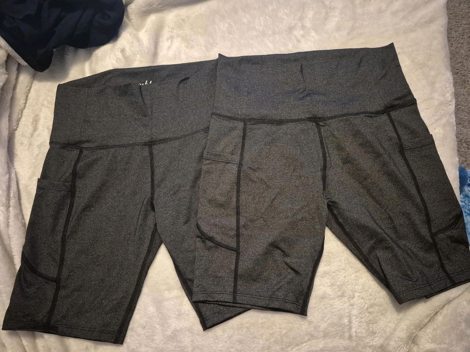 Designer Lianshp Womens High Waist Yoga Shorts Athletic Black Medium Size 32" / US 10 / IT 46 - 1 Thumbnail
