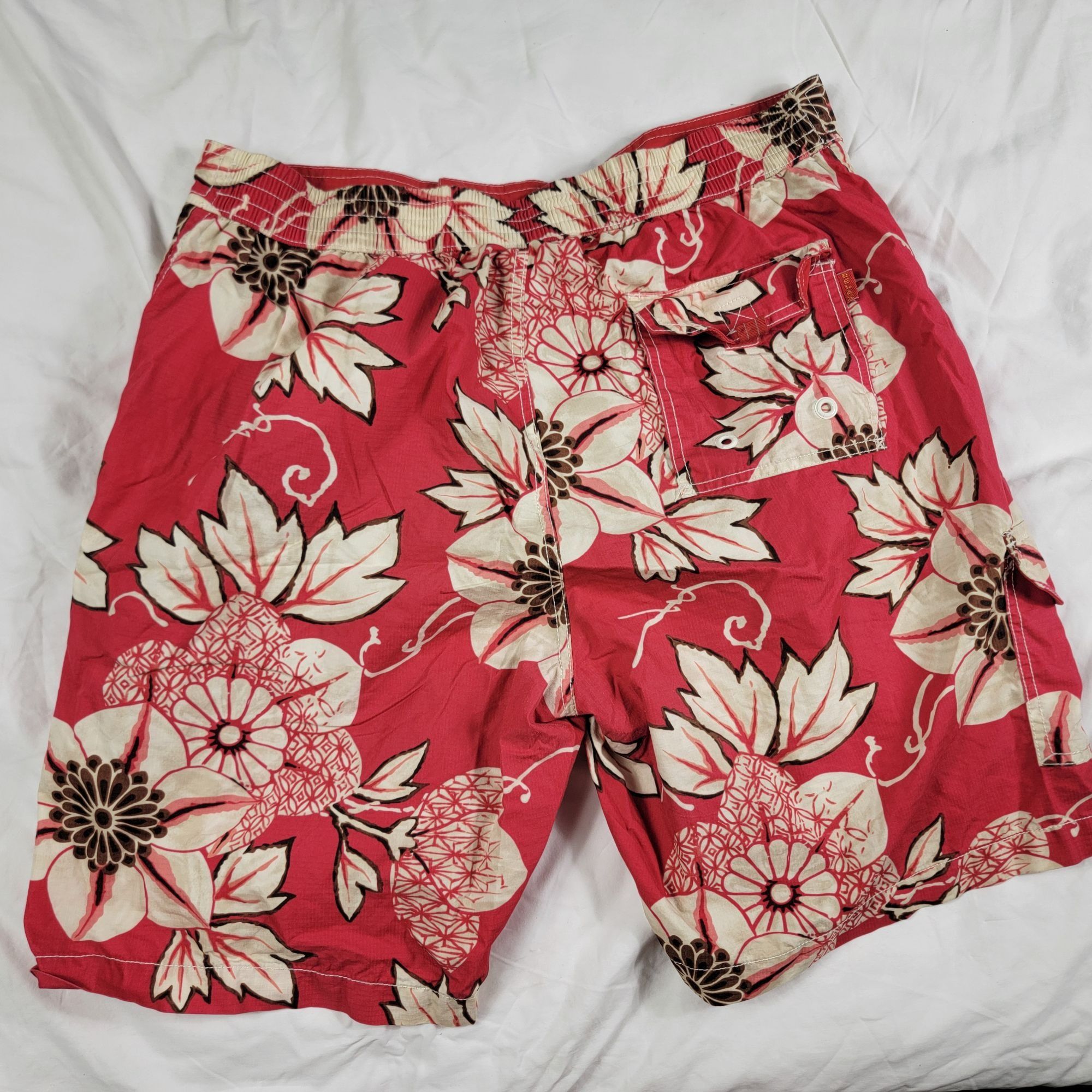 Tommy Bahama Tommy Bahama Relax Mens Large Red Floral Swim Shorts Summer Size US 44 / EU 60 - 2 Thumbnail