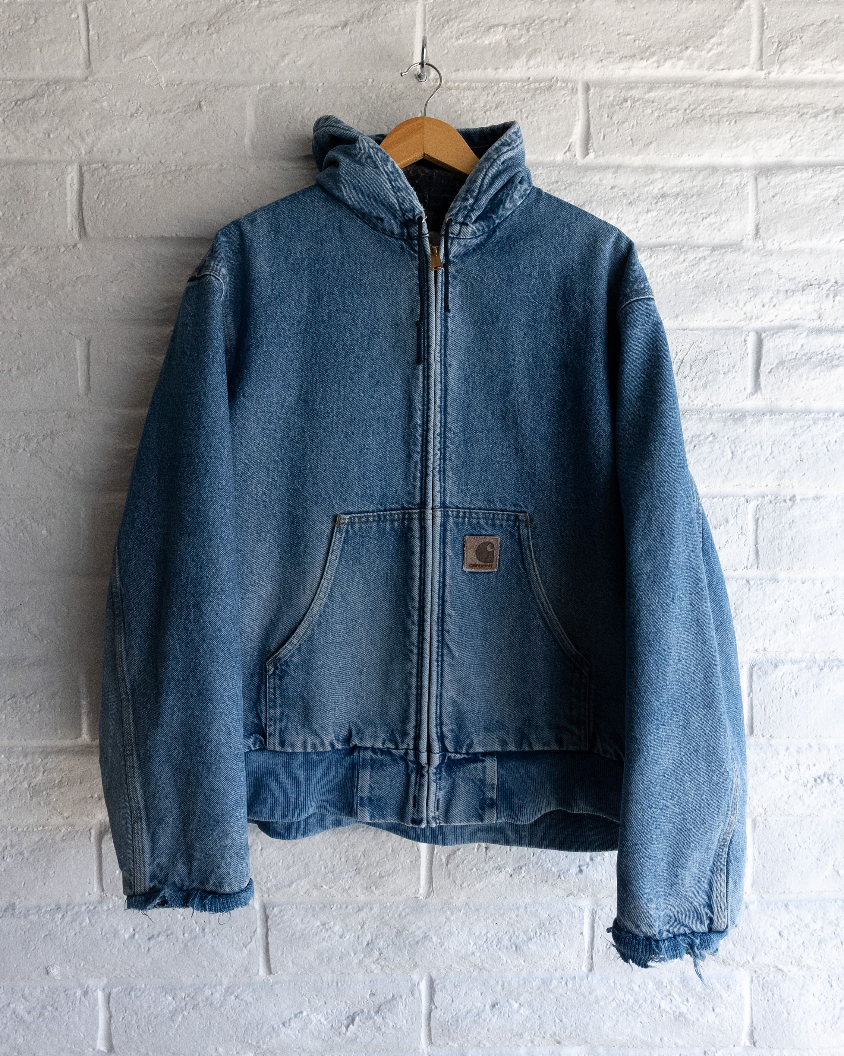 [XL] 90s Carhartt J68 BLU アクティブジャケット￼￼ Erii.co | (sold) 1990's Faded Blue Vintage Carhartt Active