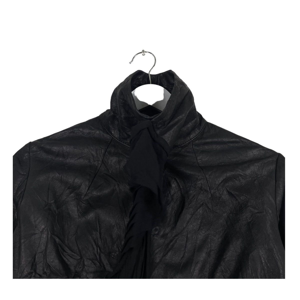 Angelos Frentzos 💥ANGELOS FRENTZOS LEATHER LINEN JACKET Size M / US 6-8 / IT 42-44 - 4 Thumbnail