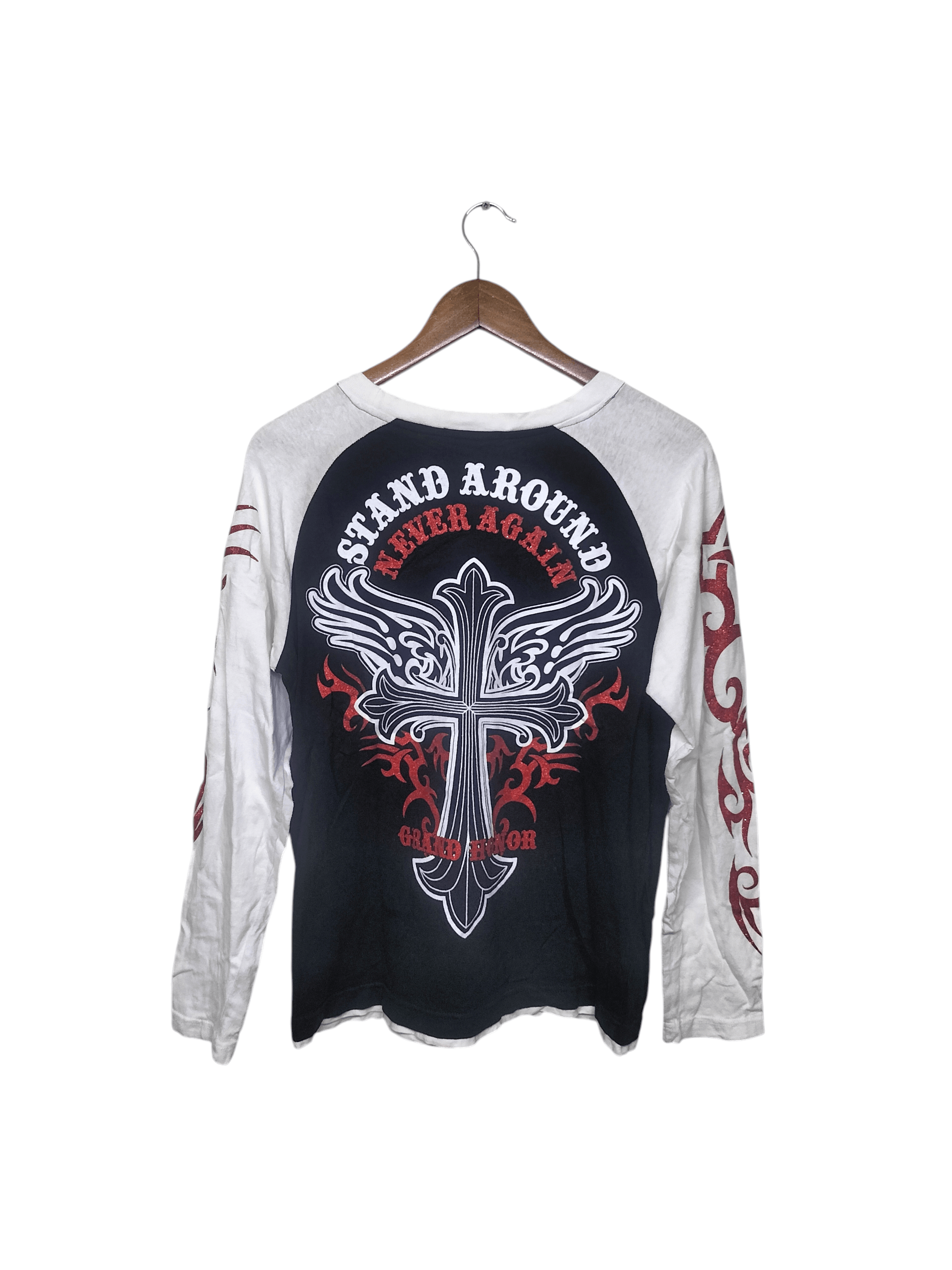 Bullet Noise Bullet noise Cross logo raglan shirt Size US M / EU 48-50 / 2 - 1 Thumbnail