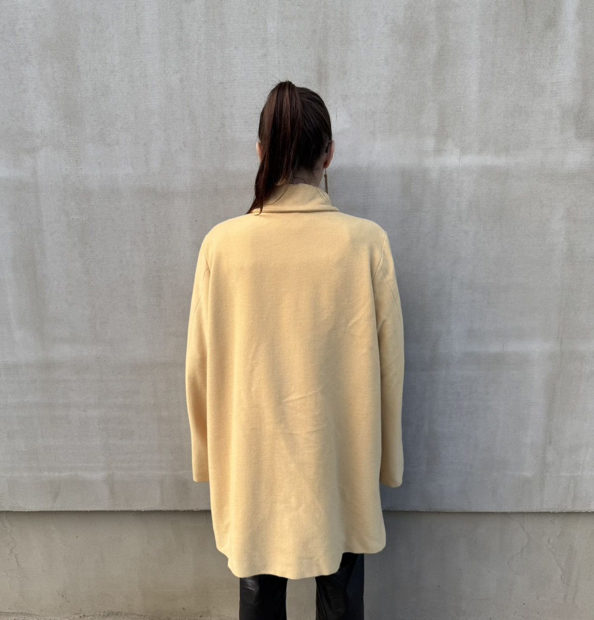 Jil Sander Jil Sander Wool Angora Yellow Coat Made in Italy Size 36 /S Size S / US 4 / IT 40 - 3 Thumbnail