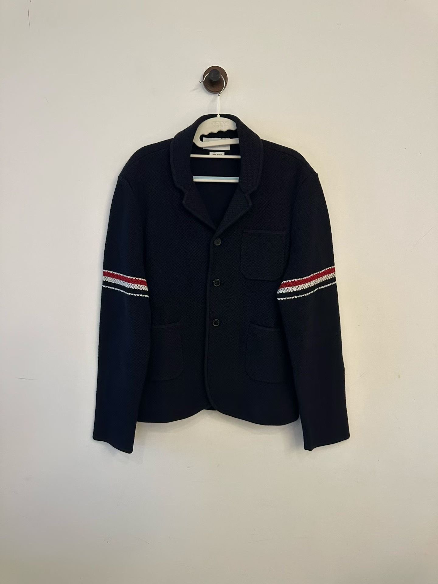 Thom Browne Thom Browne Double Sleeve Stripe Knit Jacket Size US L / EU 52-54 / 3 - 1 Thumbnail