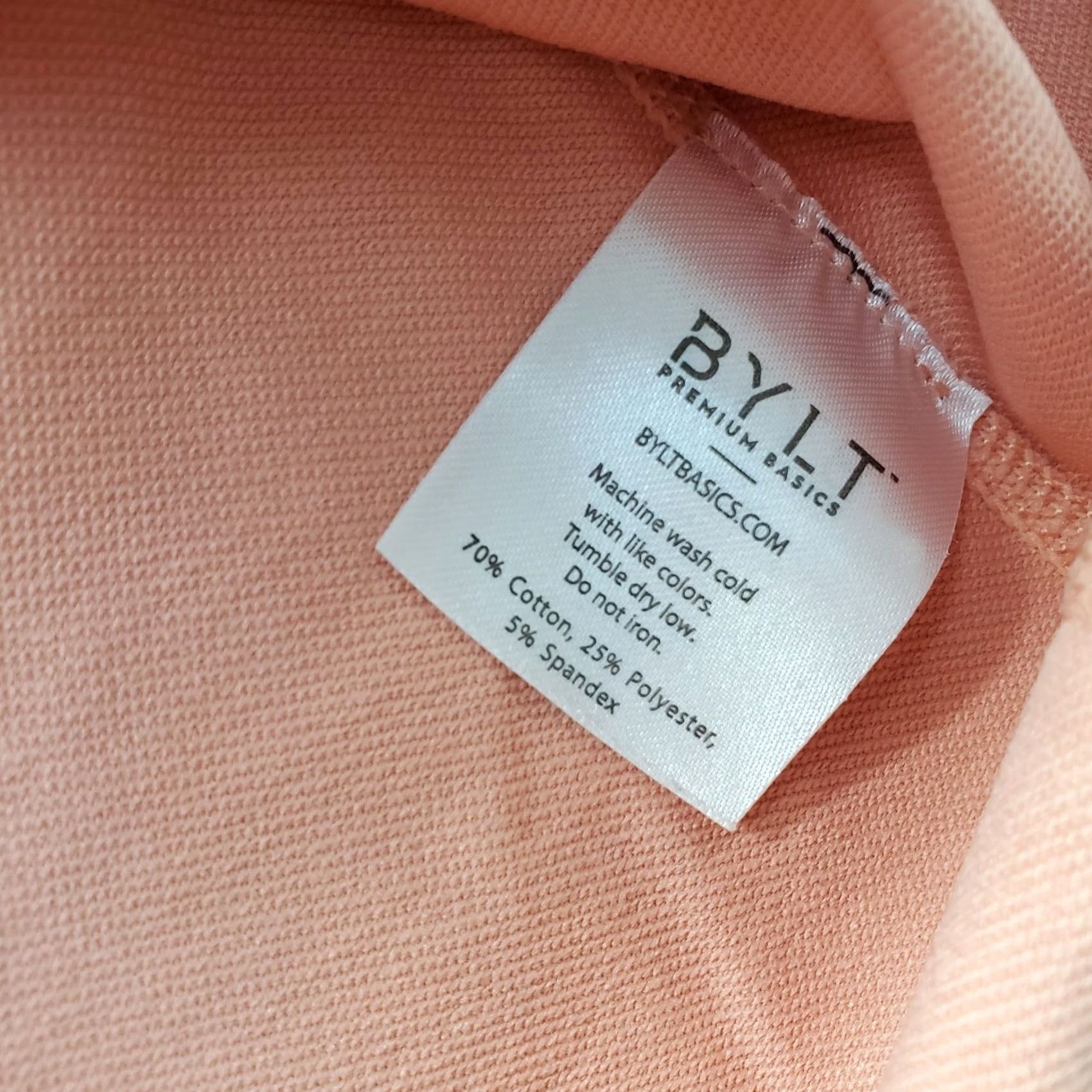 Other BYLT Womens T-Shirt Shirt XXL Salmon Stretch Short Sleeve Size XXL / US 16-18 / IT 52-54 - 6 Thumbnail