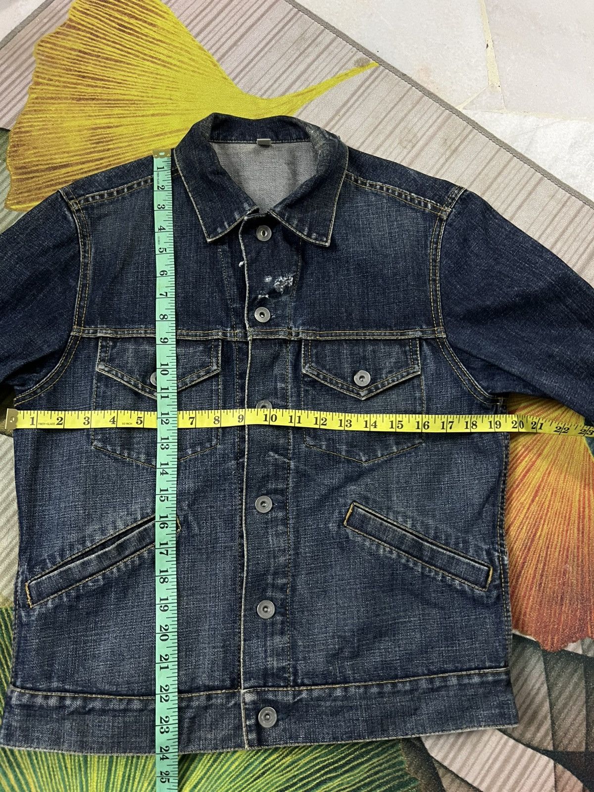Japanese Brand 💥2000’s Uniqlo Distress Denim Jacket Size US S / EU 44-46 / 1 - 3 Thumbnail