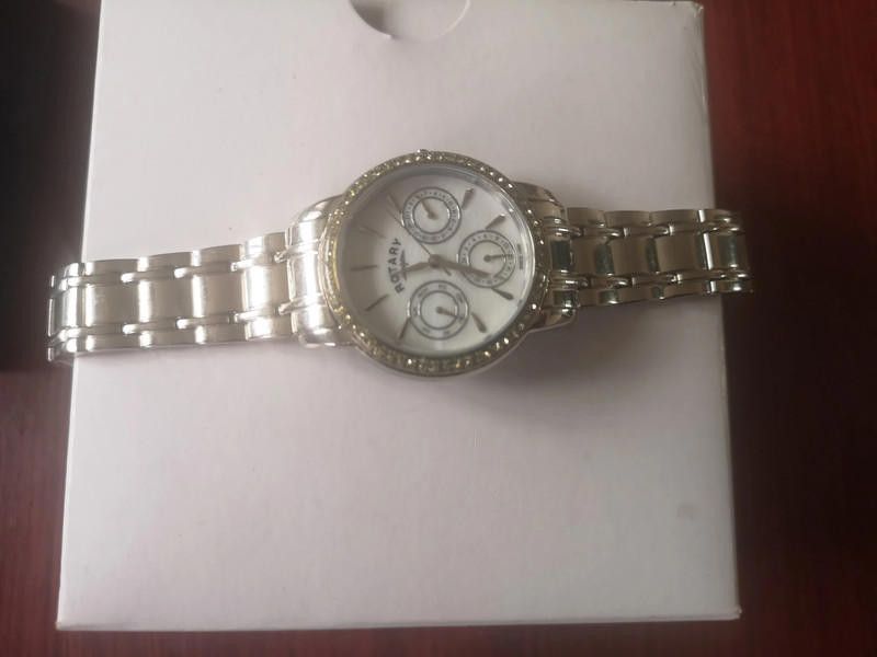 Designer Rotary white dial stainless steel bracelet ladies watch Size ONE SIZE - 6 Thumbnail