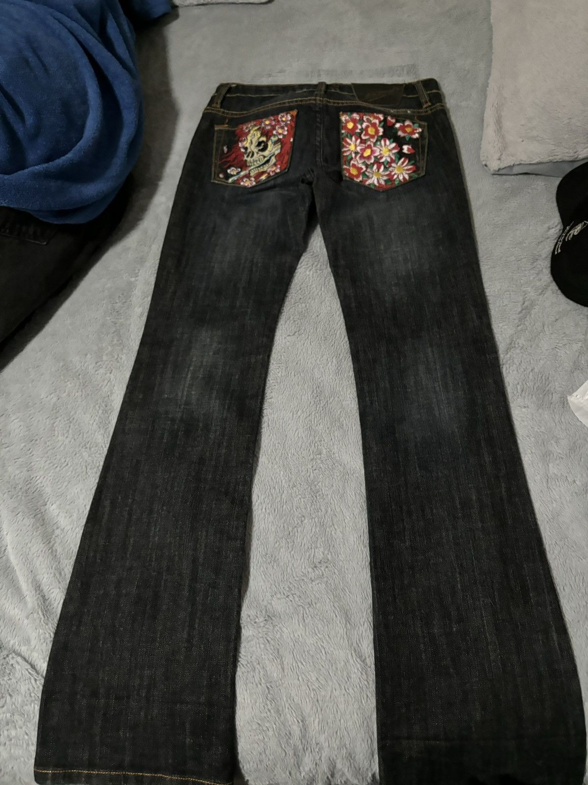 image of Ed Hardy Jeans in Red, Women's (Size 27)