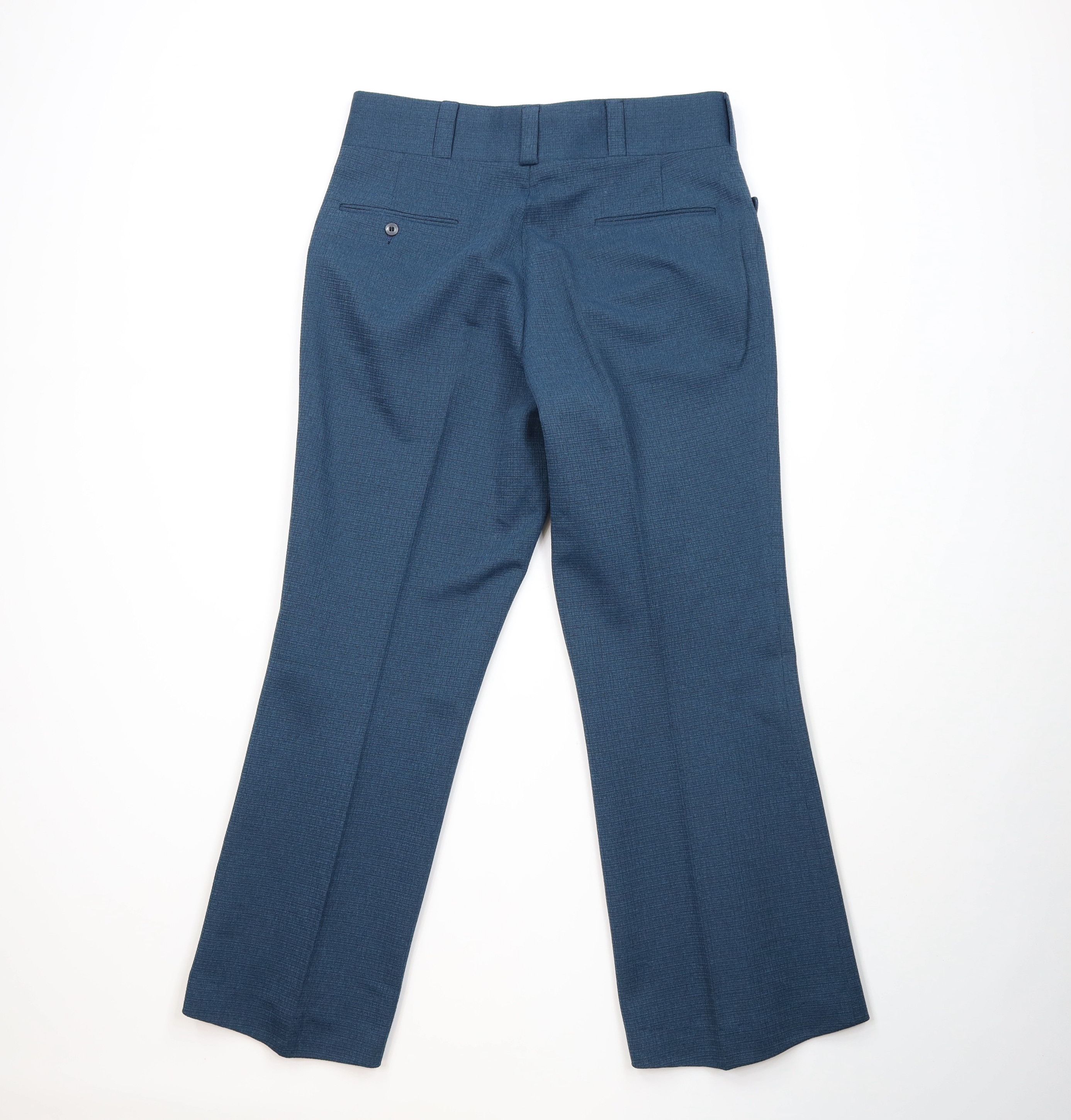Vintage Vintage 70s Streetwear Bell Bottoms Chino Pants Blue USA Size US 34 / EU 50 - 9 Thumbnail