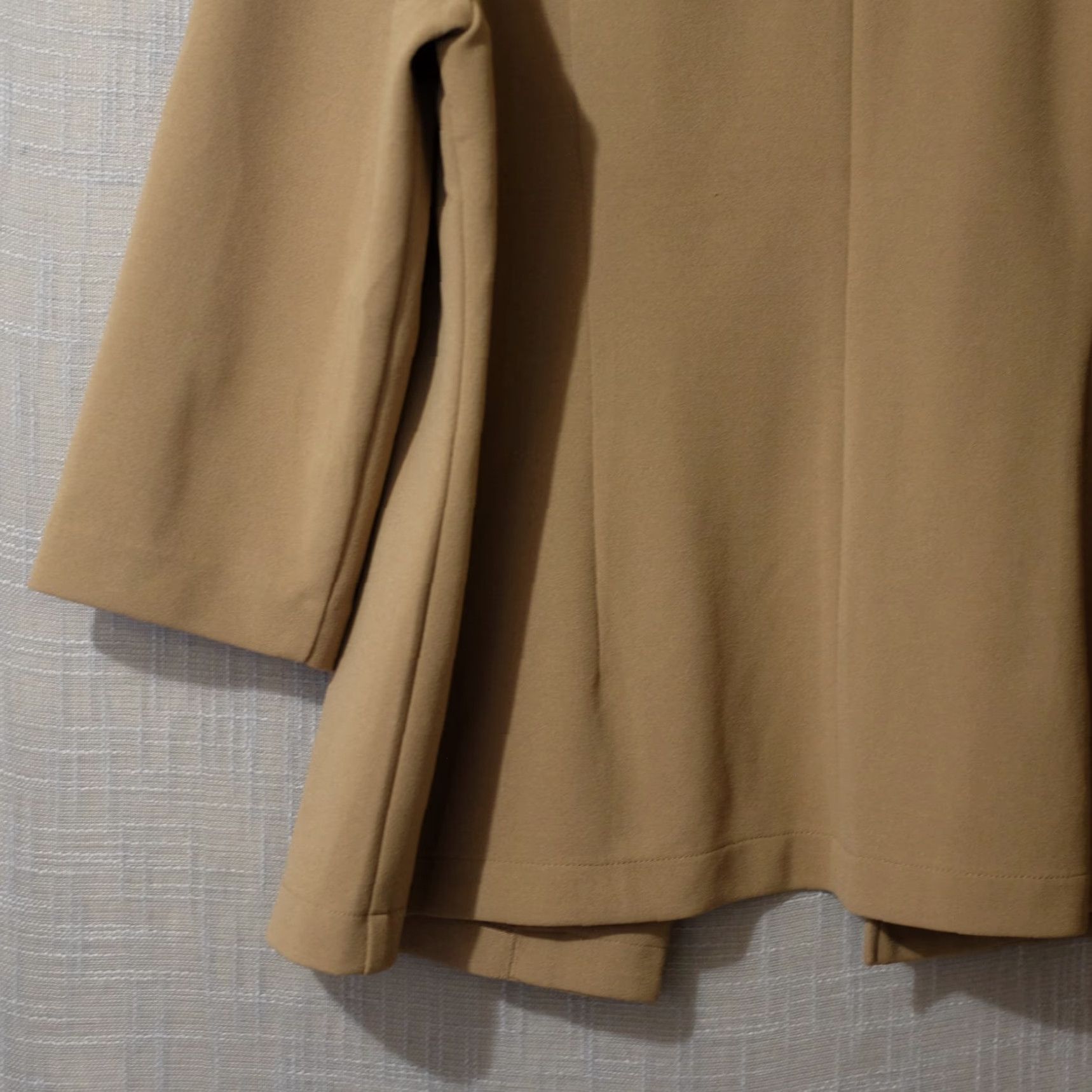 Vintage NYCC Open Front 3/4 Sleeve Cardigan Blazer Jacket Tan Womens 1X #H81-9 Size XL / US 12-14 / IT 48-50 - 7 Thumbnail