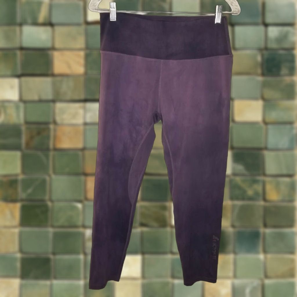 Vintage JOY2fitt Women's Leggings Activewear 2XL Purple Compression Yoga Leggings Purple 2XL Womens Size 40" / US 18 - 1 Thumbnail