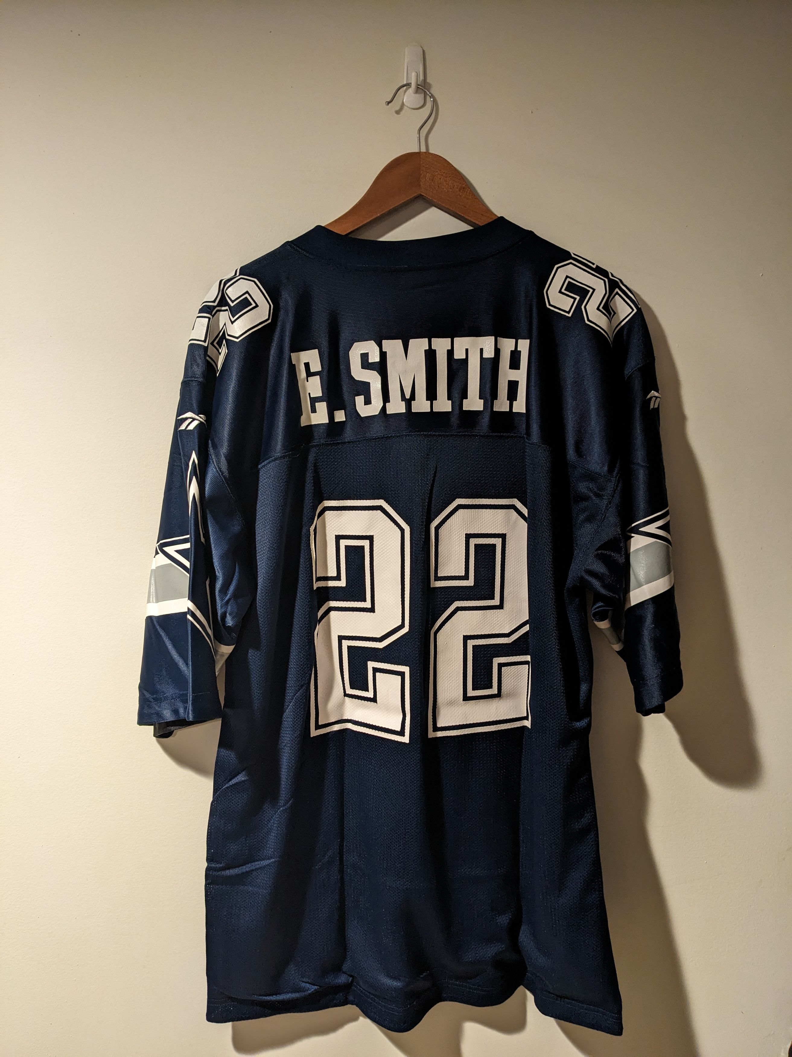 NFL × Vintage Vintage 90s E. Smith Dallas Cowboy Reversible Size 48 Jersey Size US XL / EU 56 / 4 - 1 Thumbnail