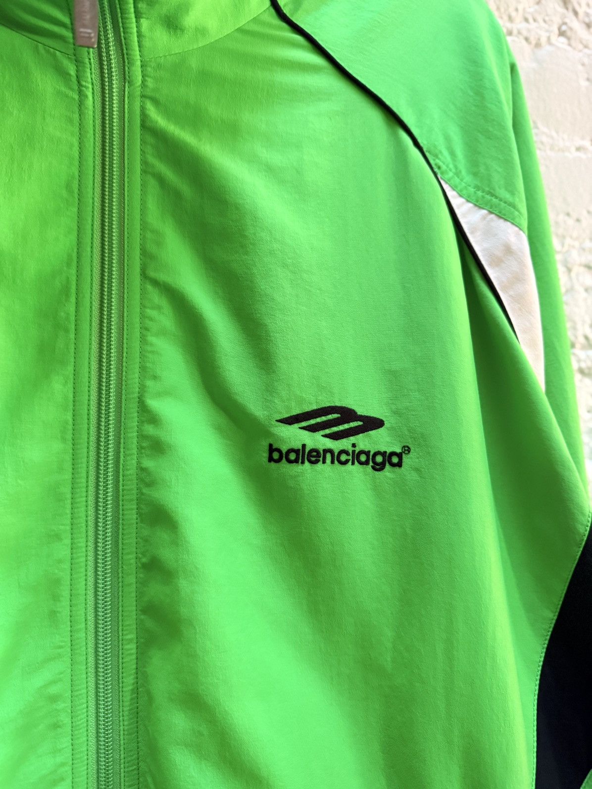 Balenciaga FW20 Green Track Jacket Size US L / EU 52-54 / 3 - 2 Thumbnail
