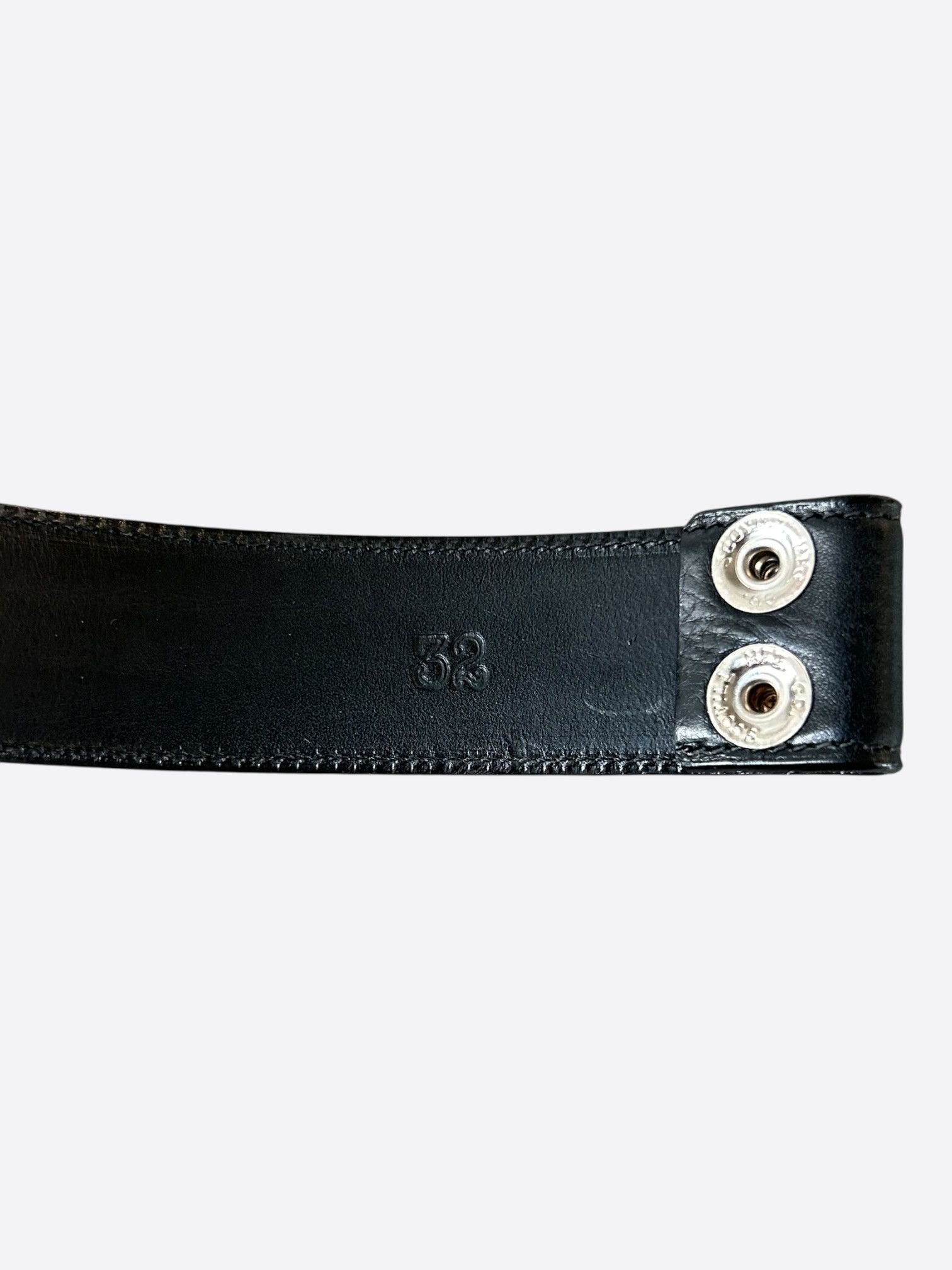 Chrome Hearts Chrome Hearts Black Leather Belt Size 32 - 3 Thumbnail