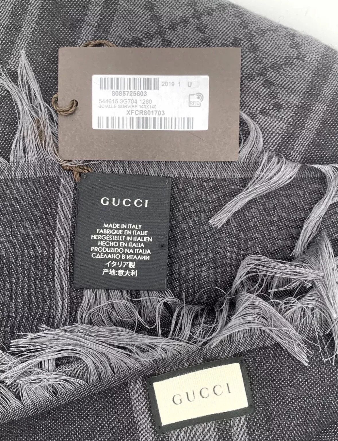 Gucci New Gucci Scarves 140x140cm Wool / Silk Size ONE SIZE - 5 Thumbnail