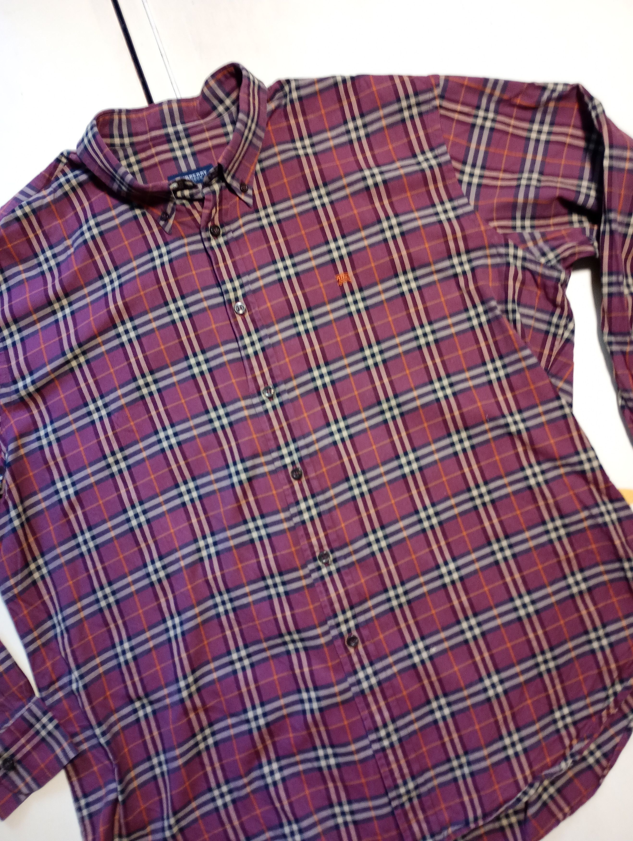 Burberry × Designer Burberry Checkered Shirt Vintage Size 6 Size US XXL / EU 58 / 5 - 5 Thumbnail