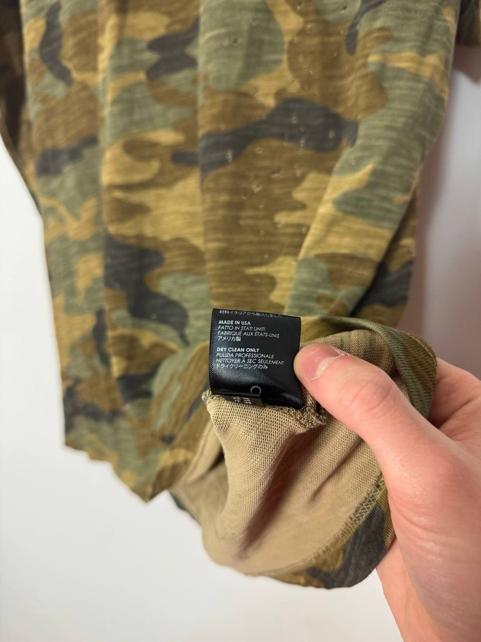 Amiri FW17 Amiri camo shotgun oversized tee Size US S / EU 44-46 / 1 - 14 Thumbnail
