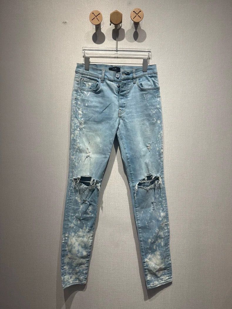 Amiri Amiri Emile Paint Splatter Destroyed Jeans Size US 32 / EU 48 - 1 Thumbnail
