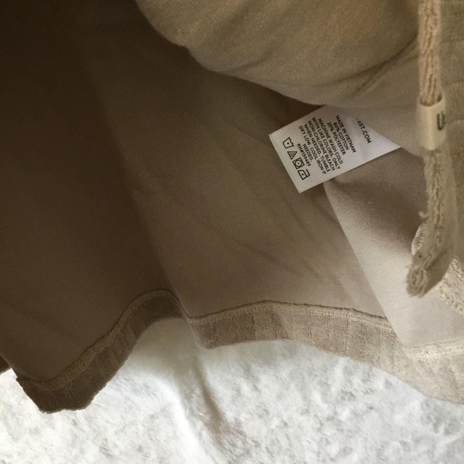 Other UpWest Beige Collared Half Button-Down Short-Sleeve Top Size L / US 10 / IT 46 - 5 Thumbnail