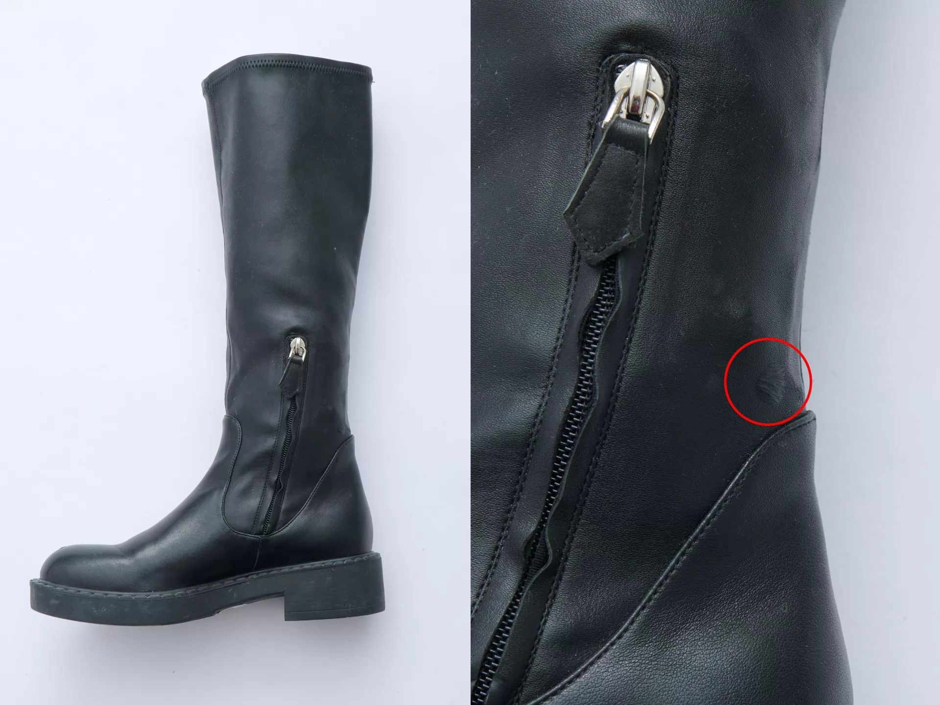 Prada PRADA 00s Archive Mid-Calf Platform Leather Boots Size 37 Size US 6.5 / IT 36.5 - 6 Thumbnail