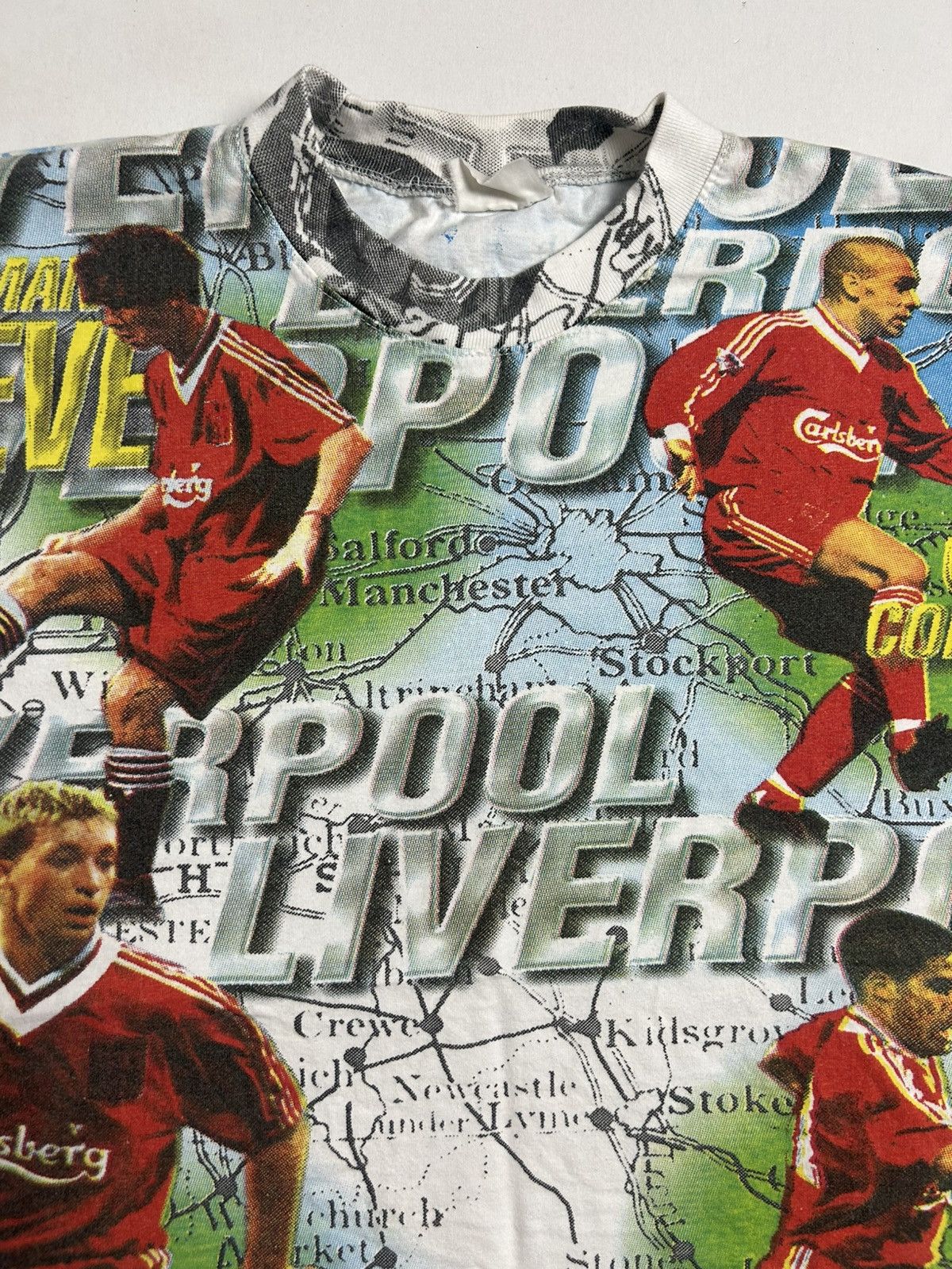 Vintage Rare 90’s Liverpool AOP Single Stitch T-Shirt Size US S / EU 44-46 / 1 - 3 Thumbnail