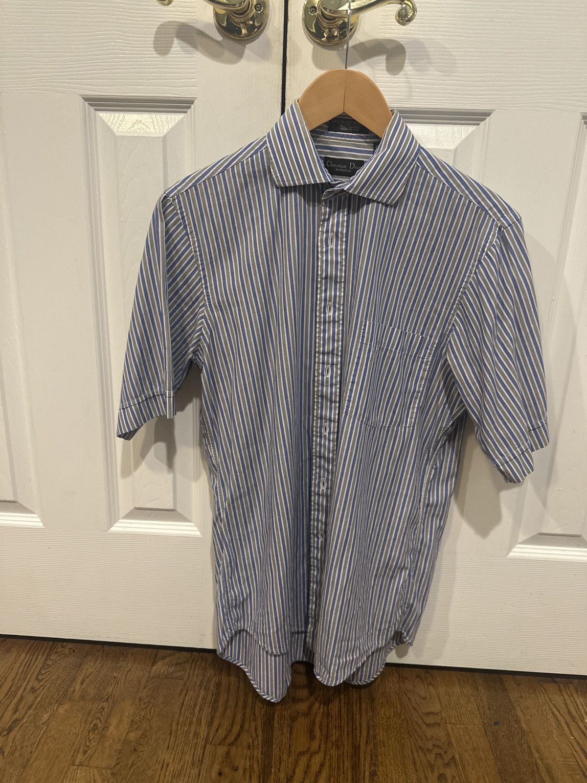 Dior Christian Dior Monsieur Short Sleeve Stripes Button Down Size US S / EU 44-46 / 1 - 1 Thumbnail