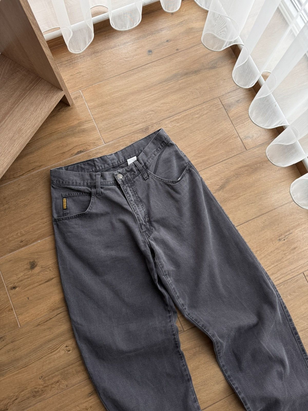 Armani × Vintage Vintage Armani Jeans Grey Baggy Japanese Streetwear Pants Size US 30 / EU 46 - 6 Thumbnail