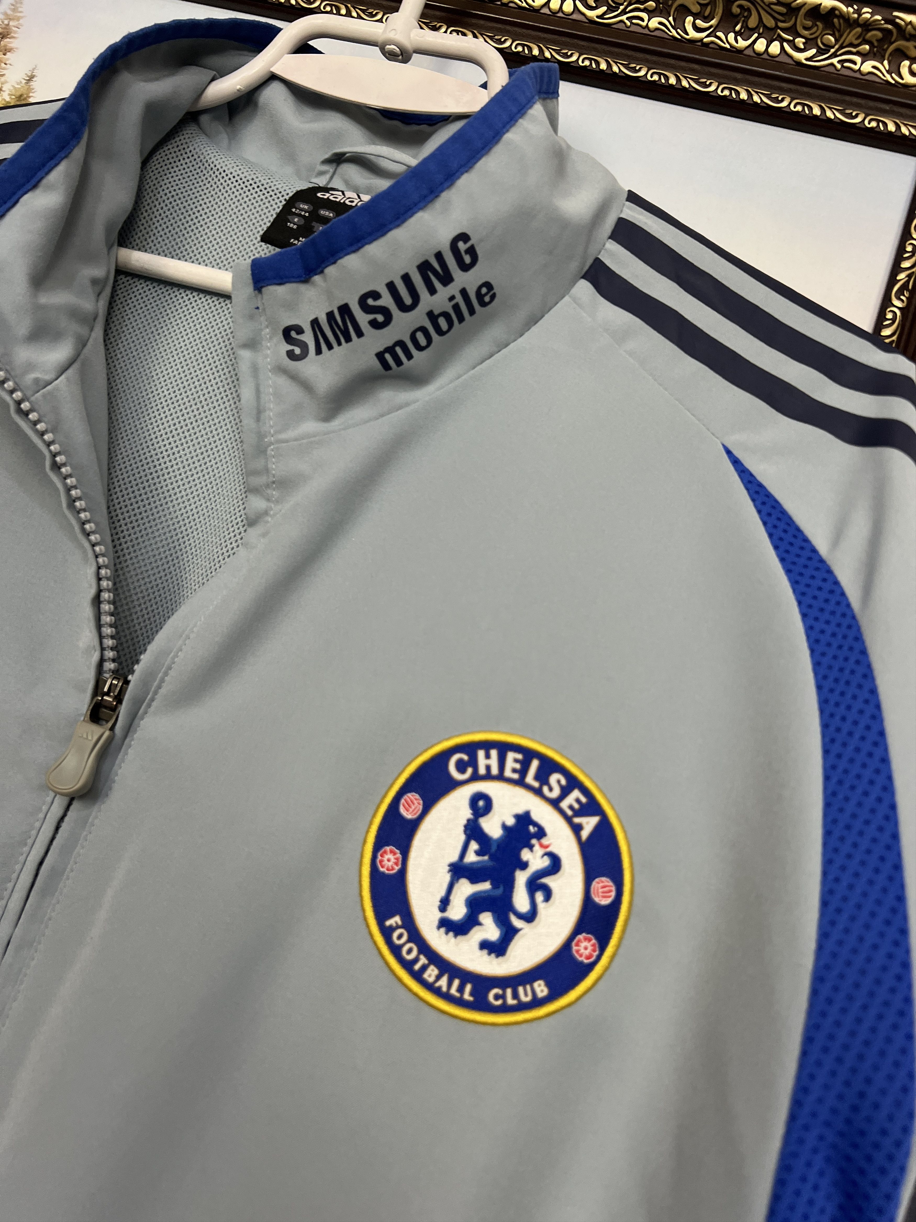 Adidas Vintage Chelsea Football Jacket Soccer Track Top Rare Hype Size US L / EU 52-54 / 3 - 3 Thumbnail