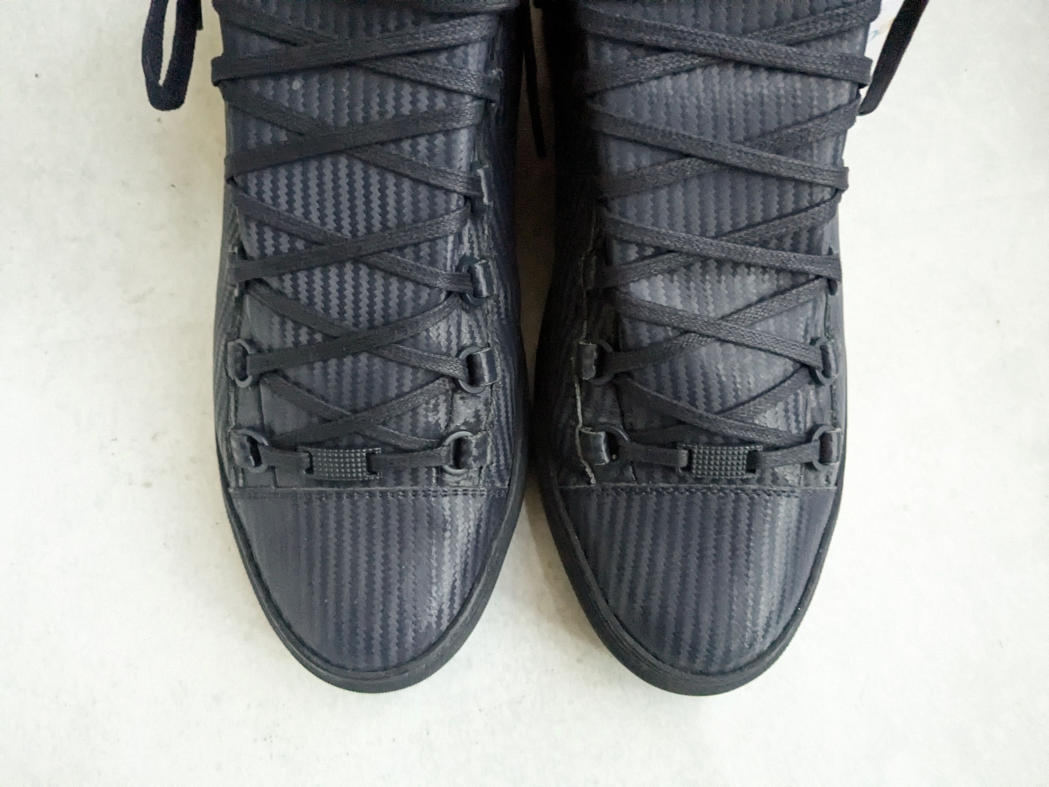Balenciaga Balenciaga Arena Navy Blue 12 High Tops Leather Sneakers Size US 12 / EU 45 - 4 Thumbnail