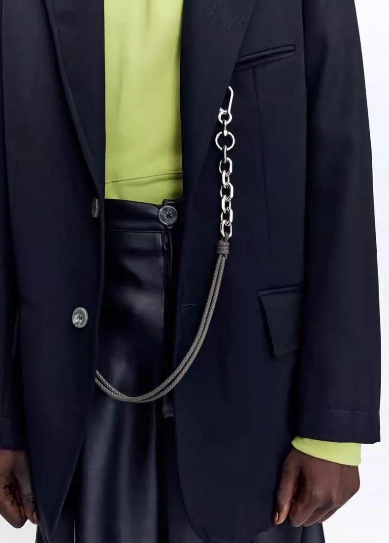 Song For The Mute Song For The Mute chain-style oversized suit jacket Size 46R - 3 Thumbnail