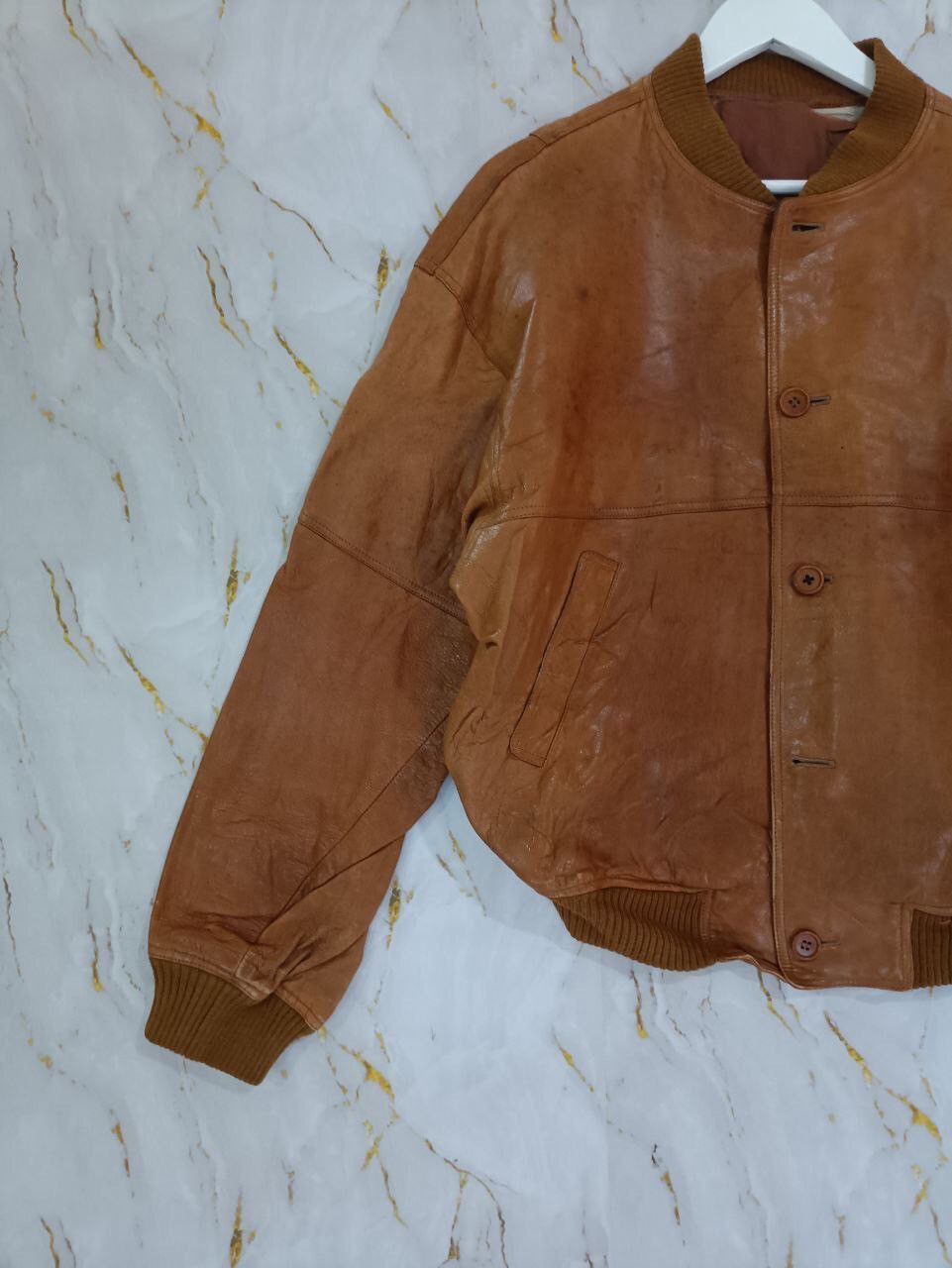 Genuine Leather BEAUX LEATHER JACKET Size US XL / EU 56 / 4 - 5 Thumbnail