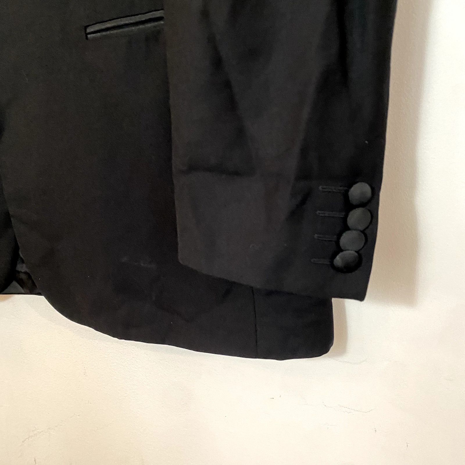 Corneliani Corneliani Tuxedo Jacket Black Extra Fine Virgin Wool Size 44R - 10 Thumbnail